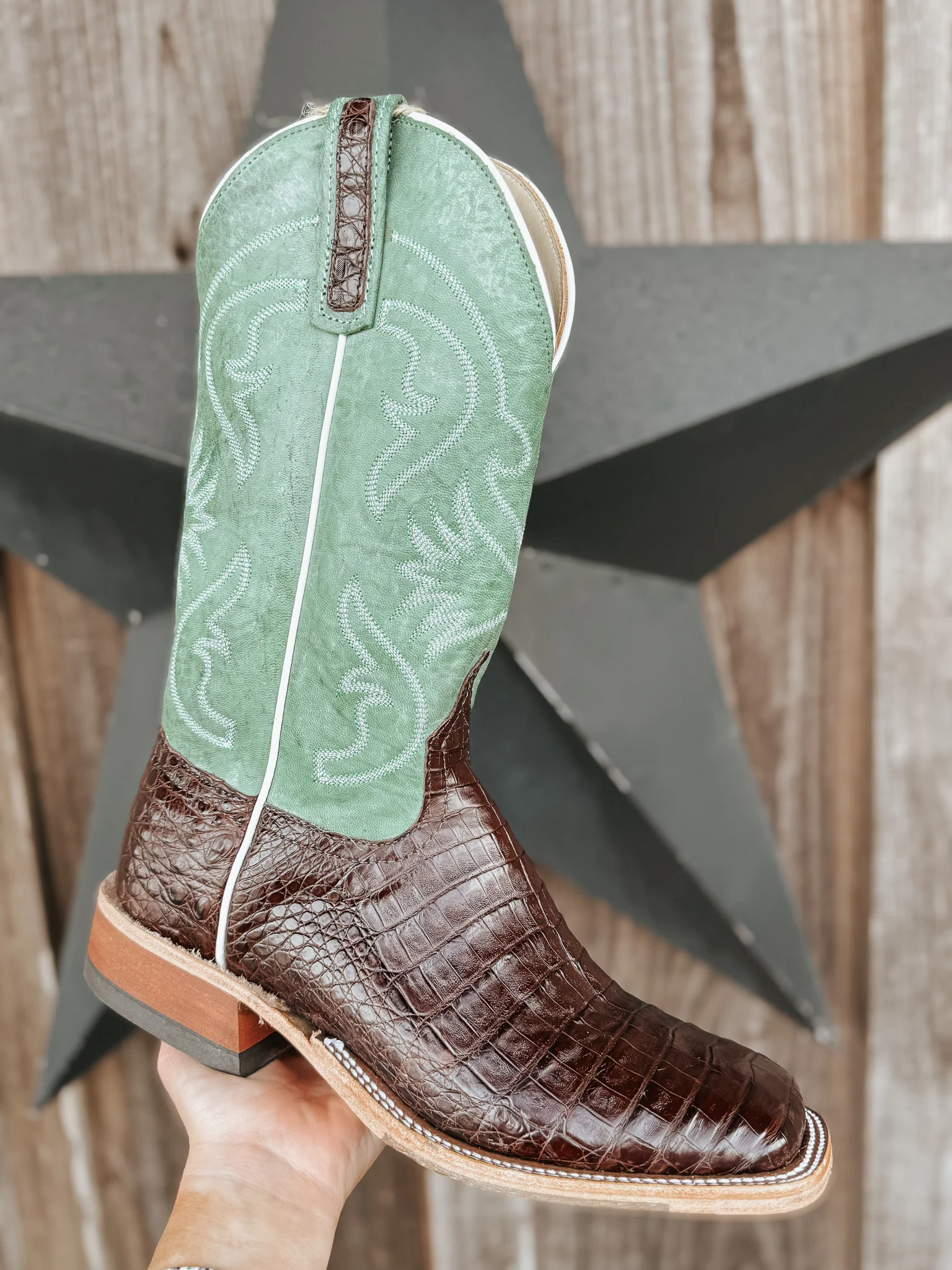 Men's Anderson Bean BC Exclusive Jade Caiman Boots - Image 11