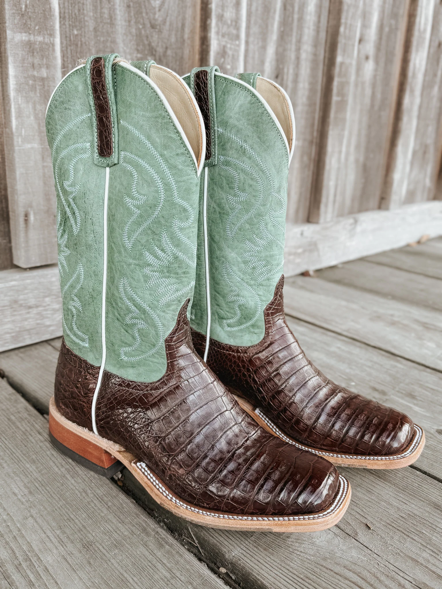 Men's Anderson Bean BC Exclusive Jade Caiman Boots - Image 13
