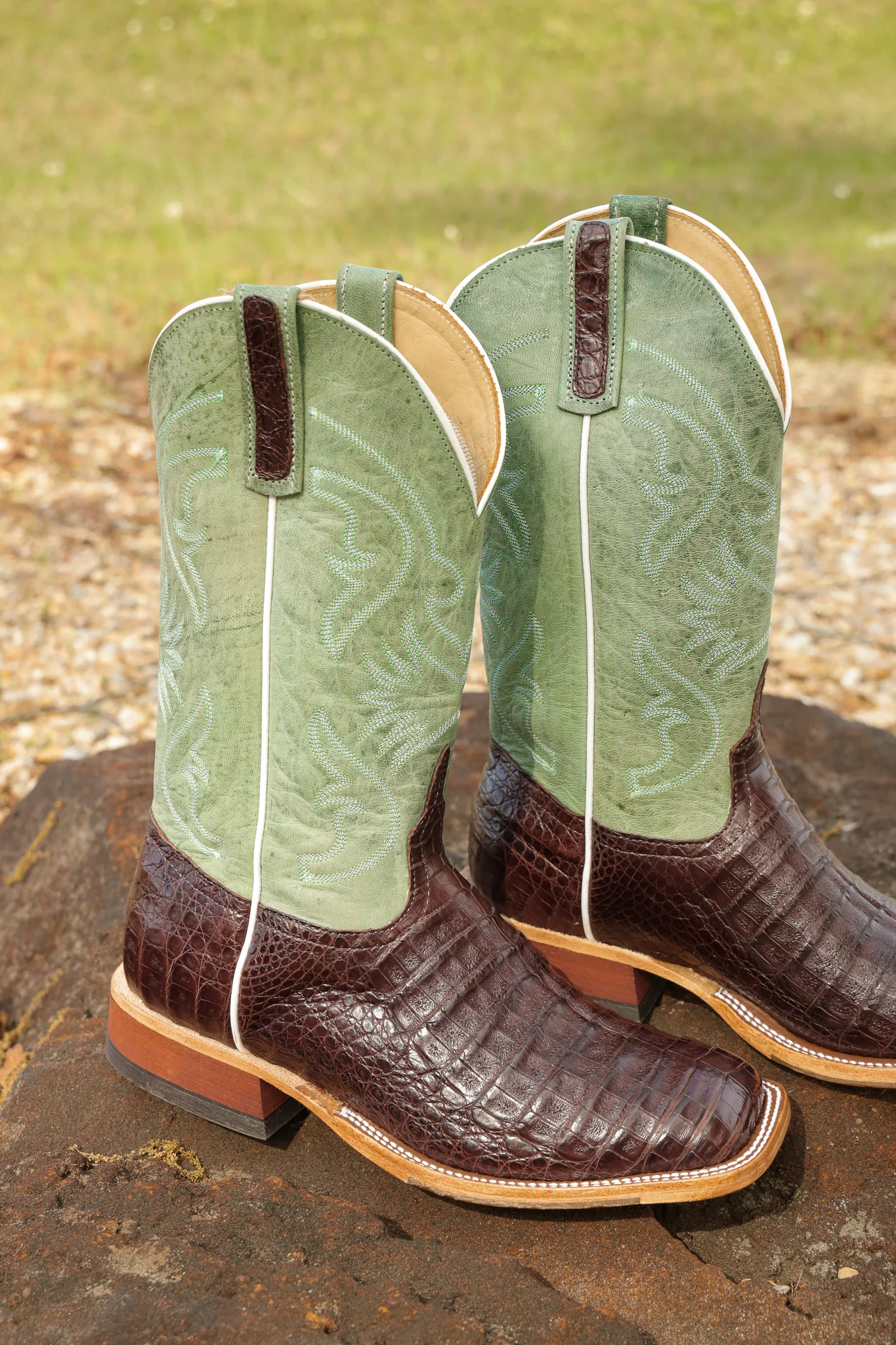 Men's Anderson Bean BC Exclusive Jade Caiman Boots - Image 7