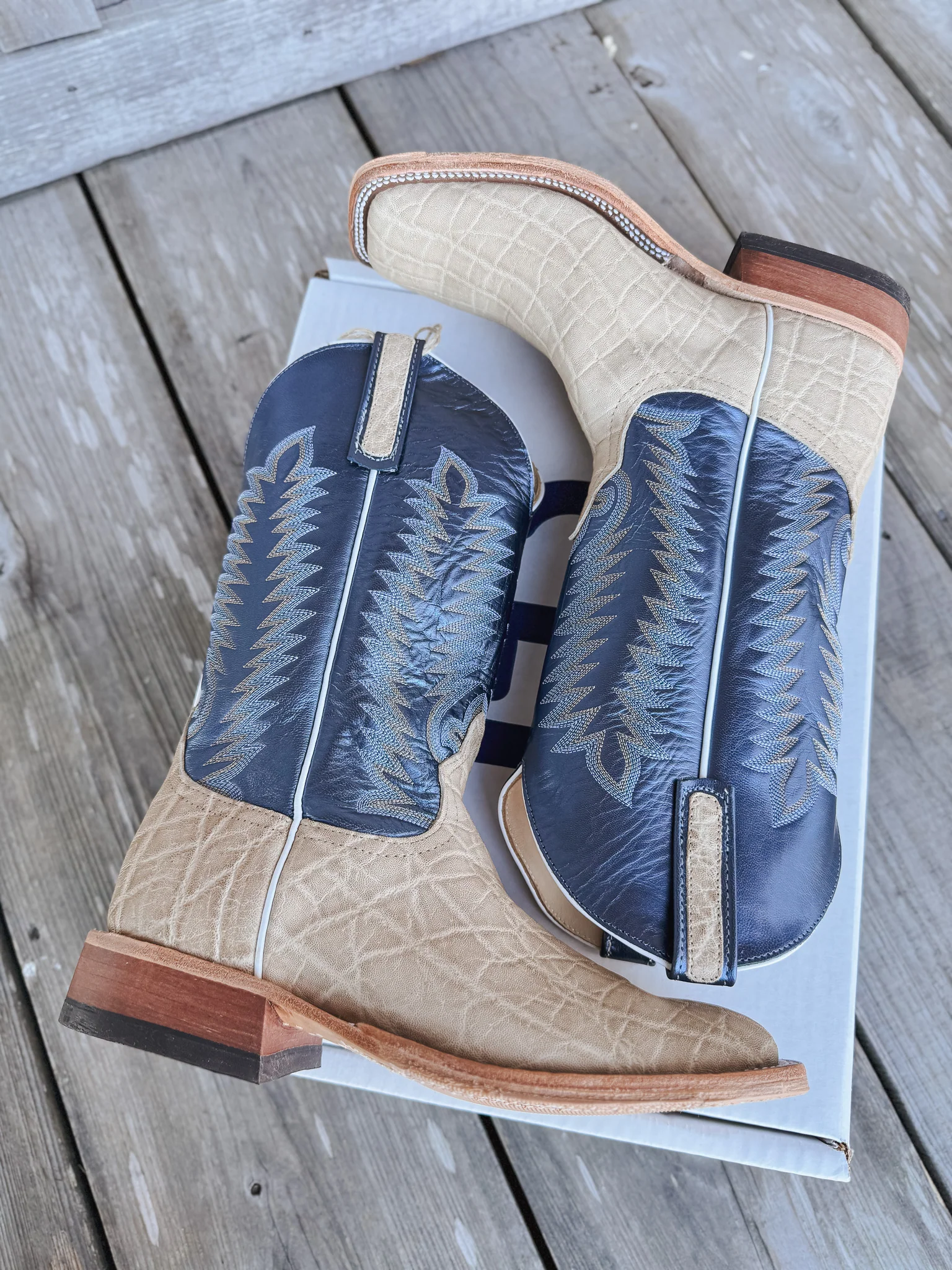Men's Anderson Bean BC Exclusive Regal Blue Elephant Boots - Image 2