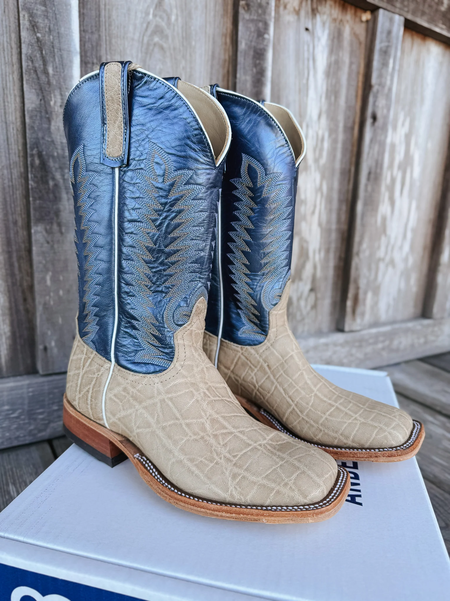 Men's Anderson Bean BC Exclusive Regal Blue Elephant Boots - Image 3