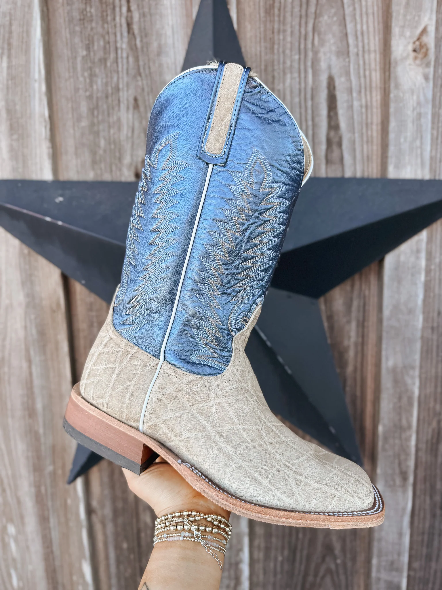 Men's Anderson Bean BC Exclusive Regal Blue Elephant Boots - Image 4