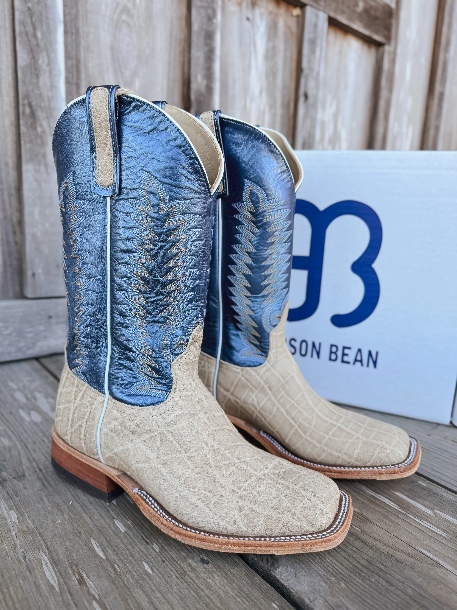 Men's Anderson Bean BC Exclusive Regal Blue Elephant Boots - Image 8