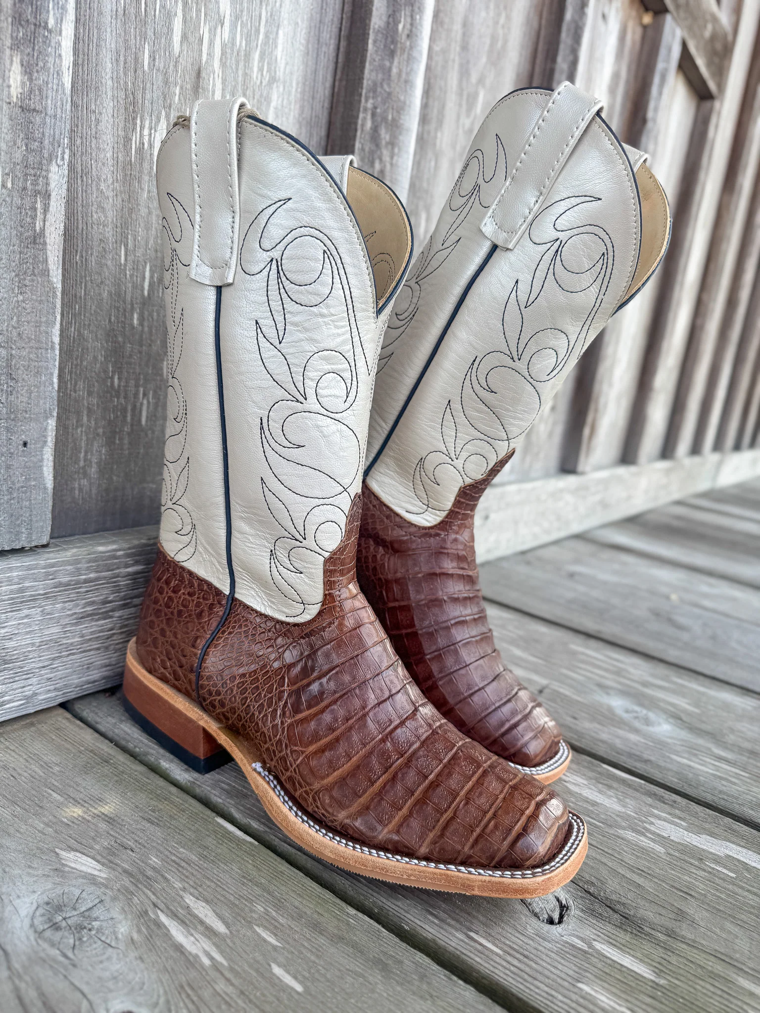 Men's Anderson Bean BC Exclusive Post Oak Caimen/Lustre Boots - Image 10