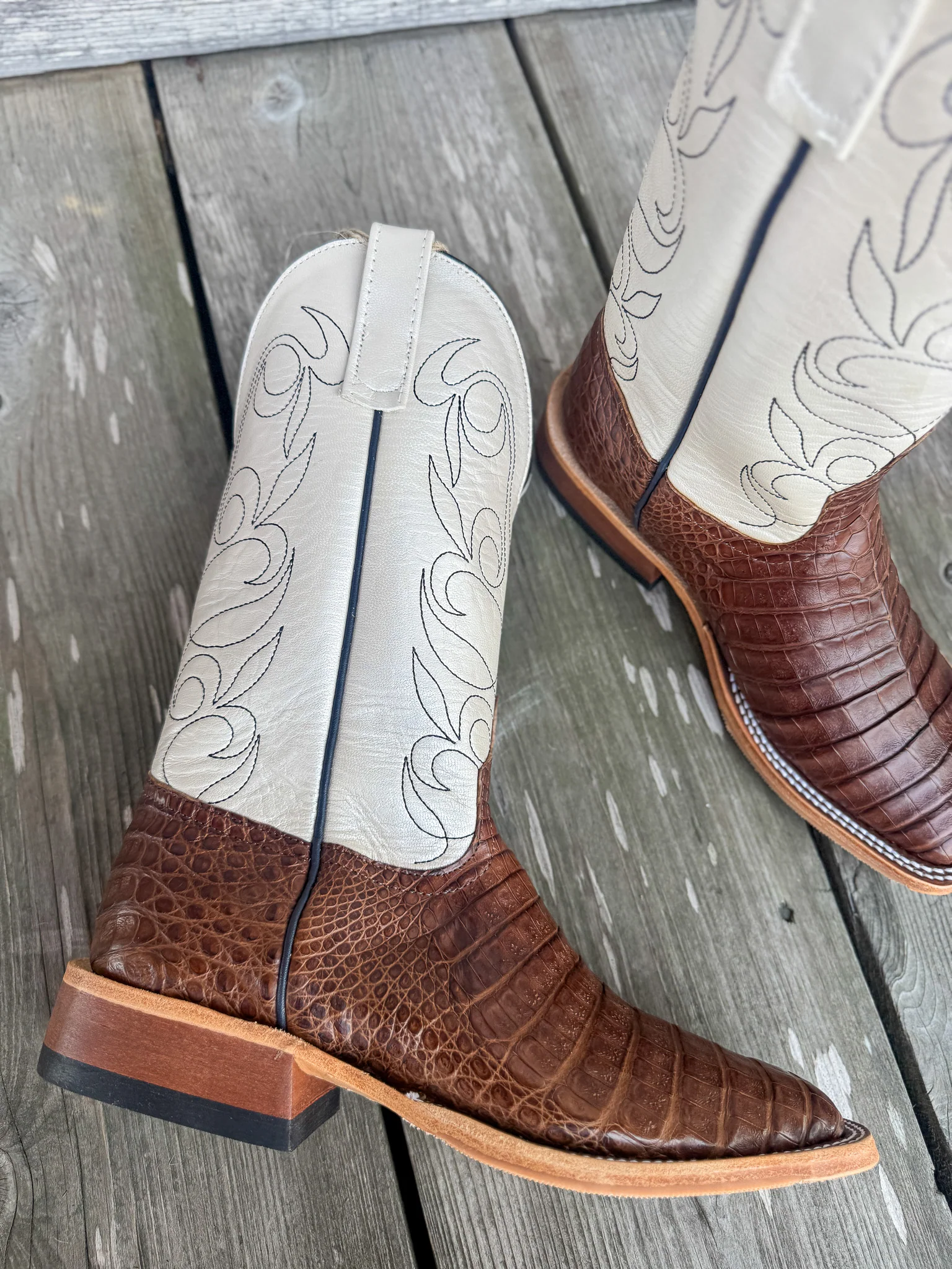 Men's Anderson Bean BC Exclusive Post Oak Caimen/Lustre Boots - Image 11