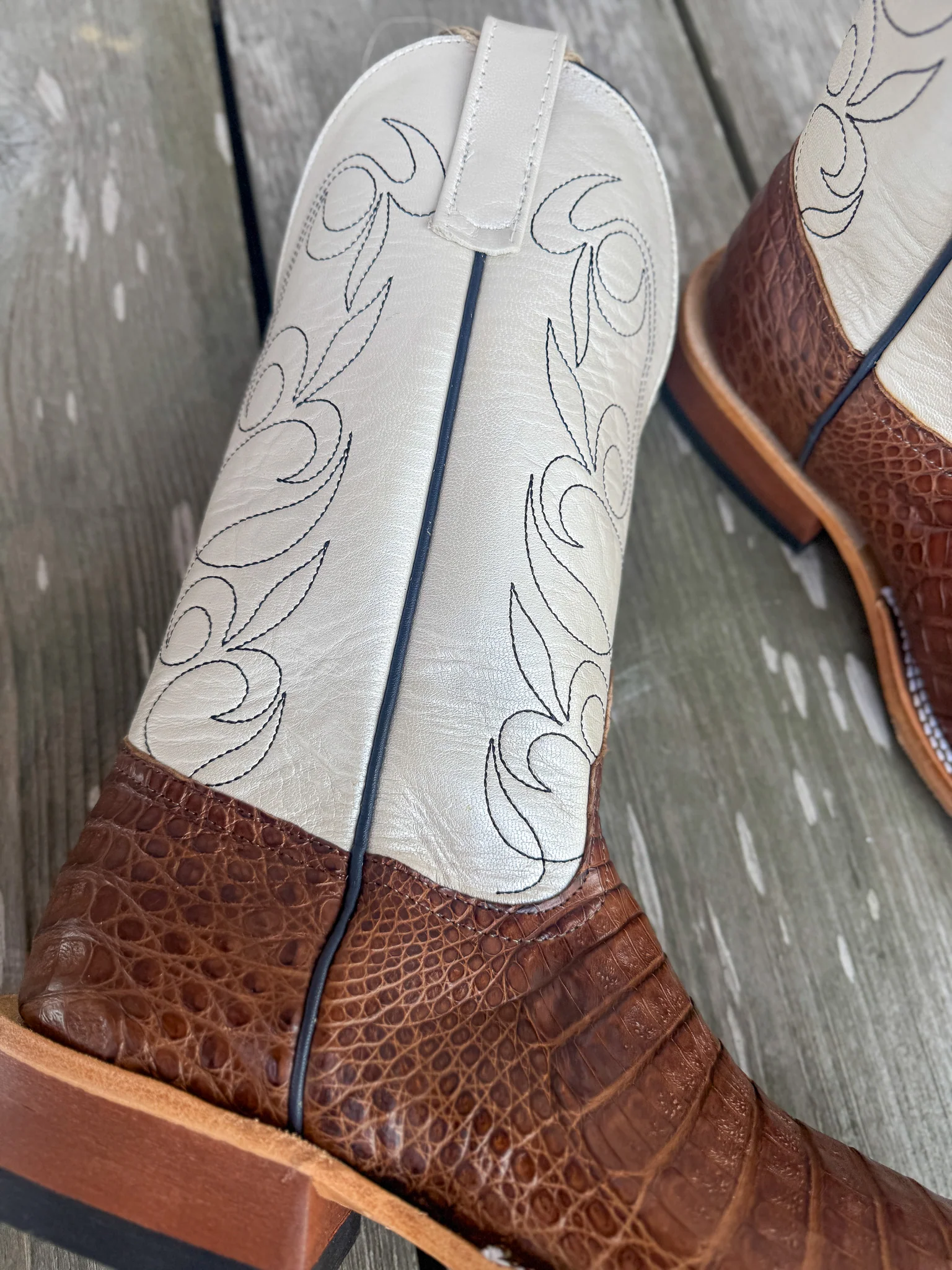 Men's Anderson Bean BC Exclusive Post Oak Caimen/Lustre Boots - Image 2