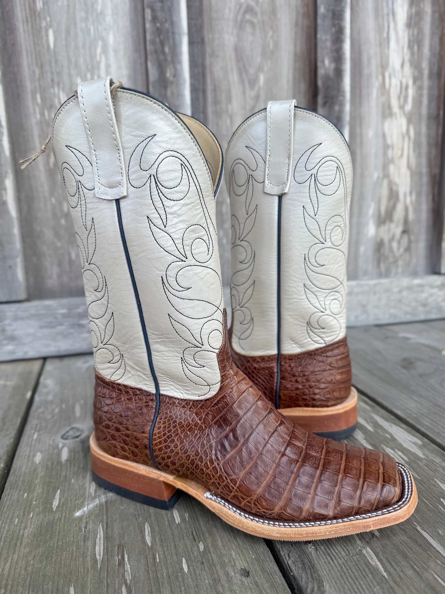 Men's Anderson Bean BC Exclusive Post Oak Caimen/Lustre Boots - Image 6