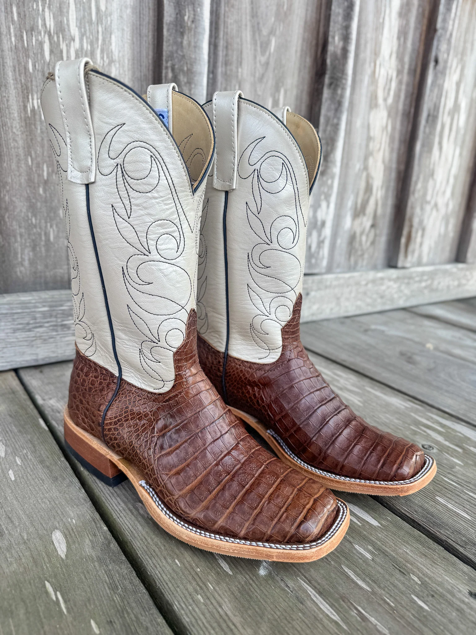 Men's Anderson Bean BC Exclusive Post Oak Caimen/Lustre Boots - Image 9