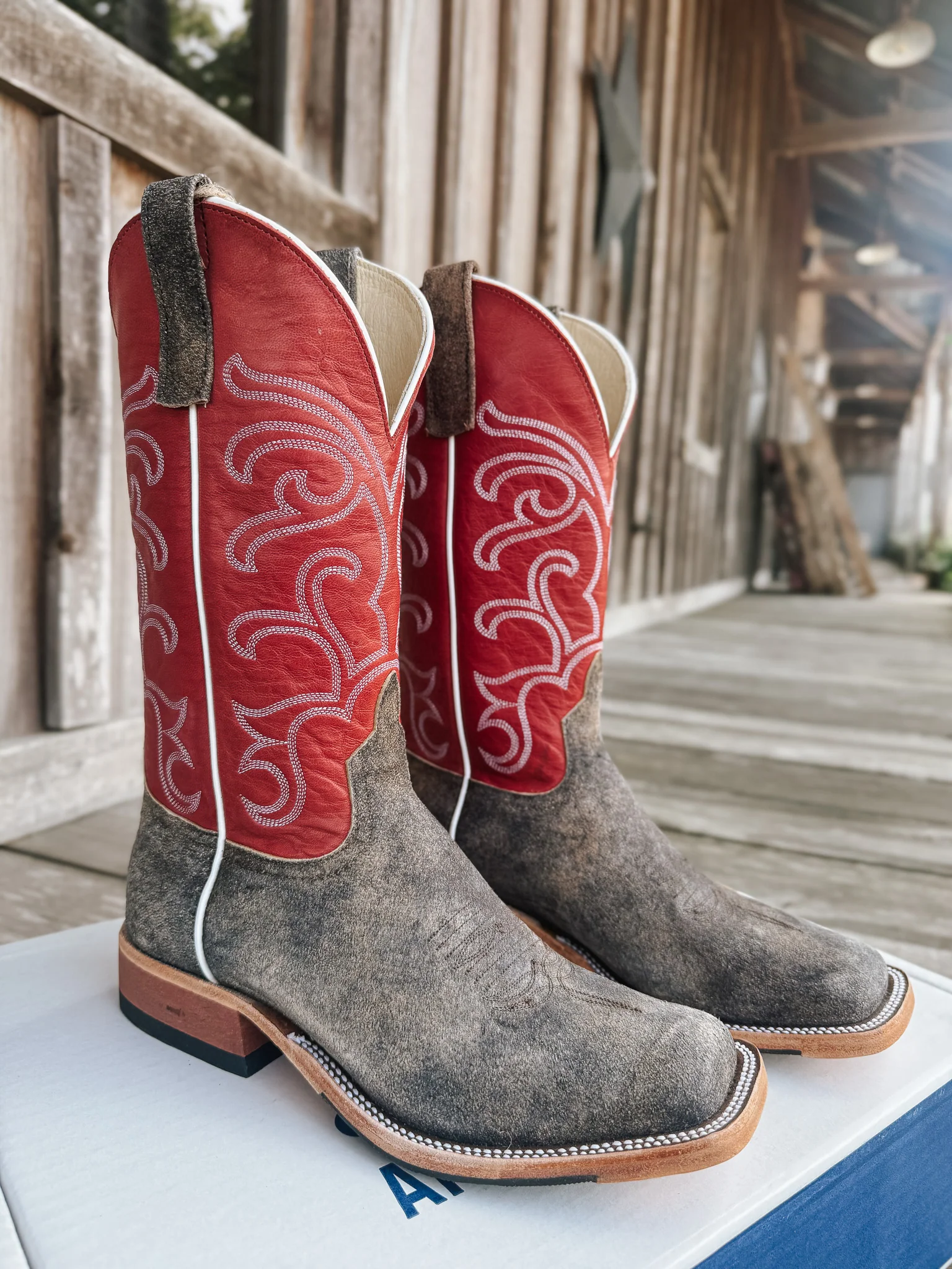 Men's Anderson Bean BC Exclusive Feral Sow/Red Goat Boots - Image 3