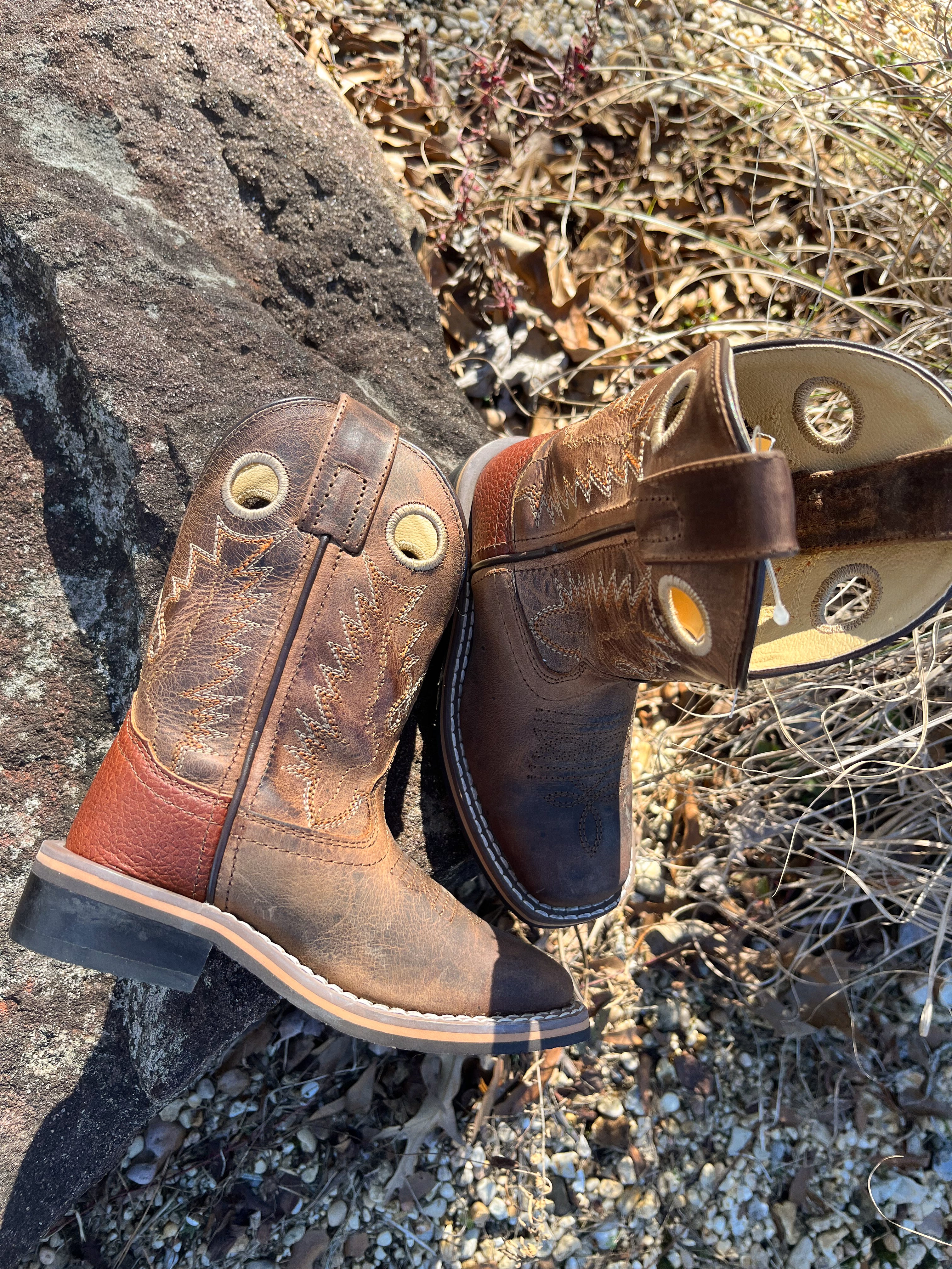 Toddler Smoky Mountain Jesse Brown Square Toe Boot - Image 2