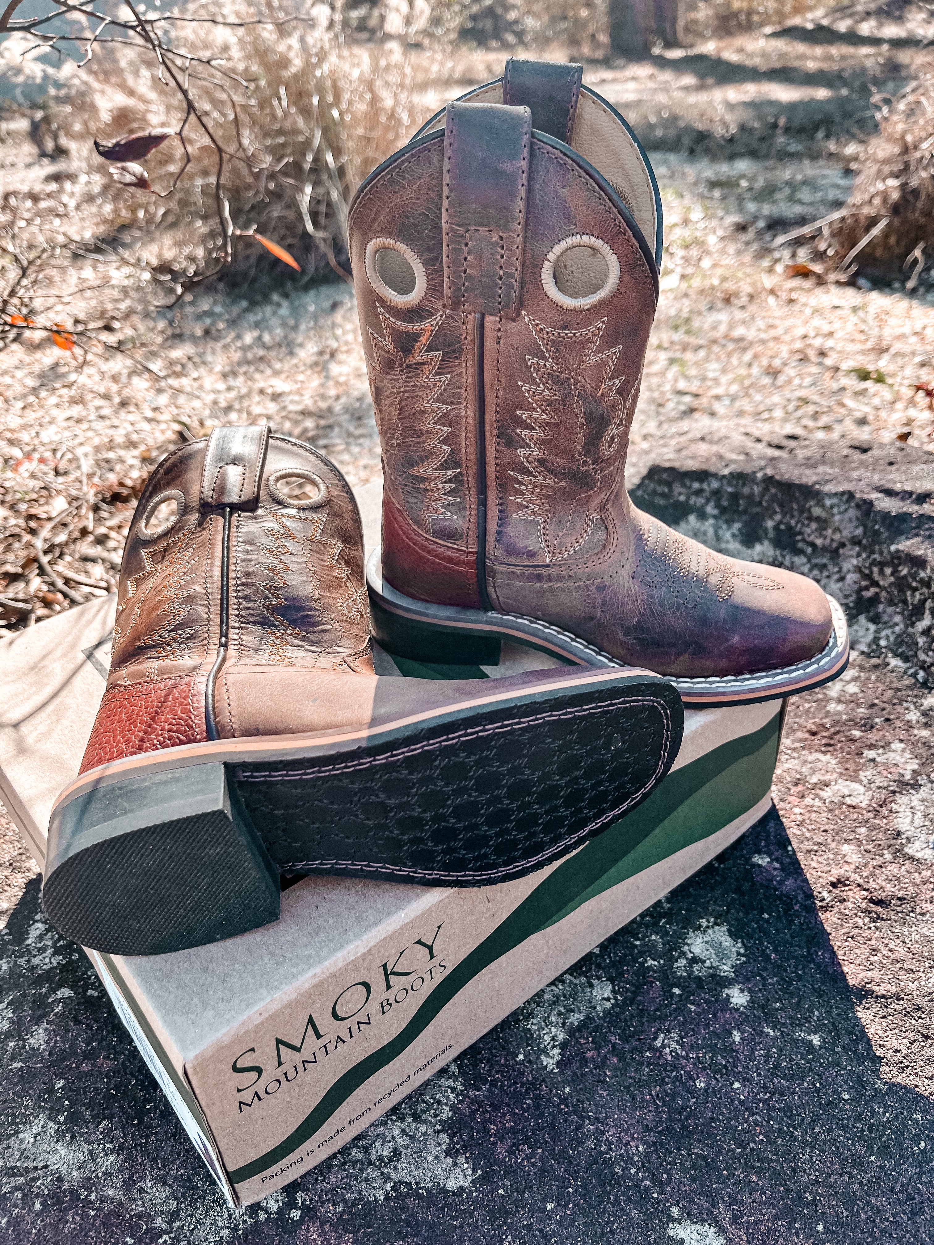 Toddler Smoky Mountain Jesse Brown Square Toe Boot - Image 3