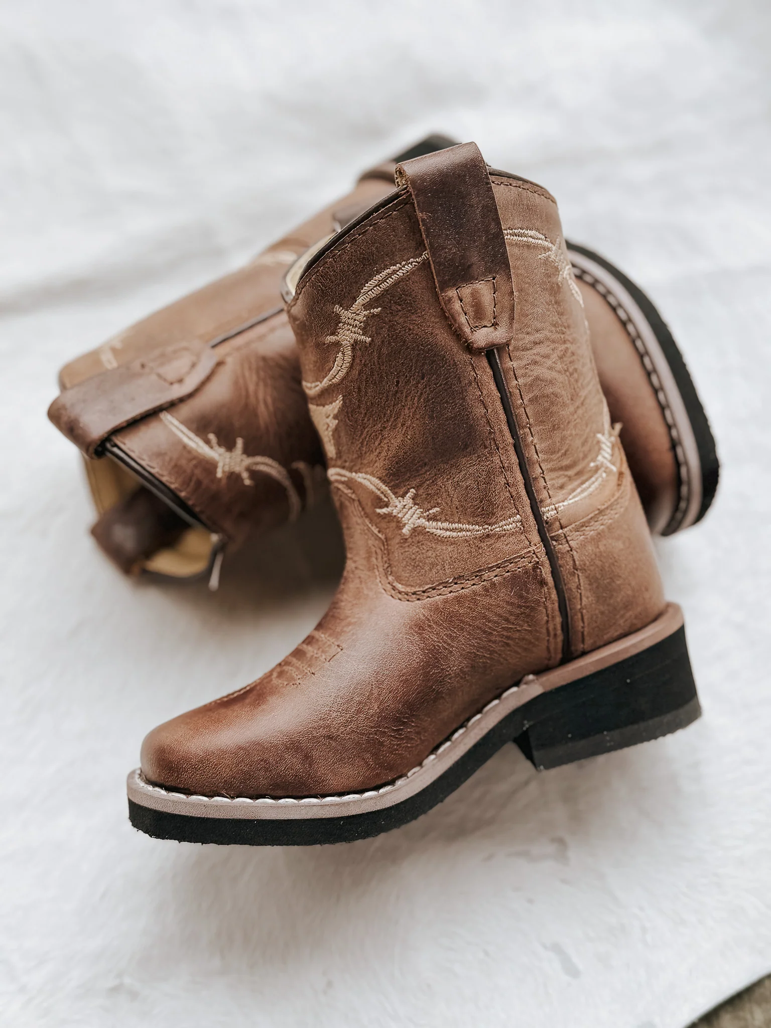 TODDLER SMOKY MOUNTAIN LOGAN SQUARE TOE BROWN BOOTS - Image 4