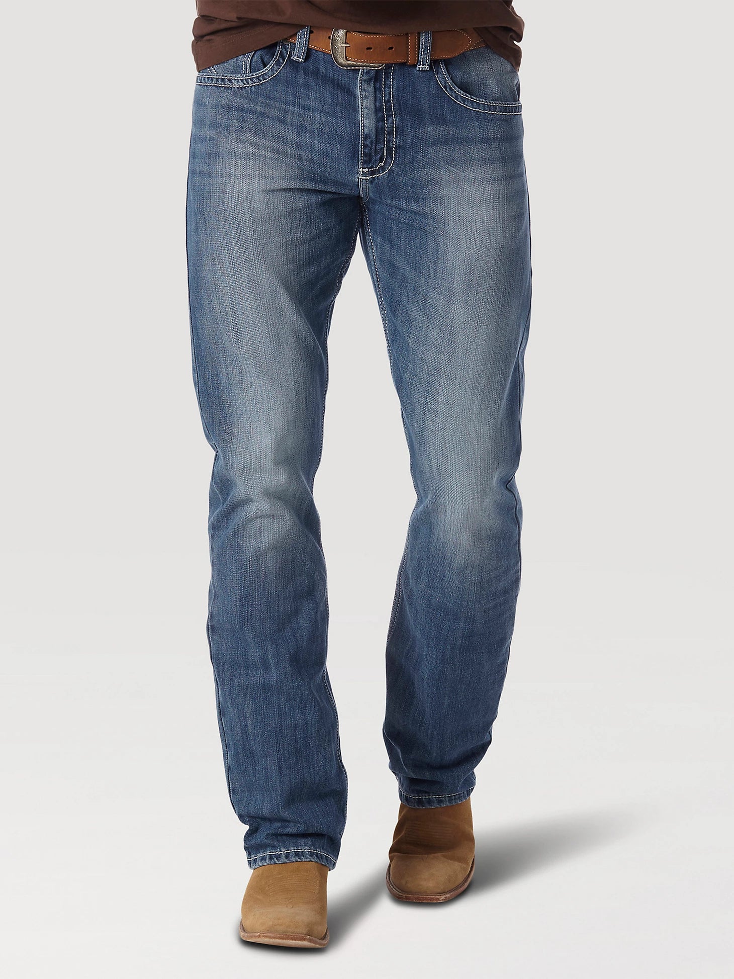 MEN'S WRANGLER 20X NO. 42 VINTAGE BOOTCUT JEAN IN LIGHT BLUE - Image 2