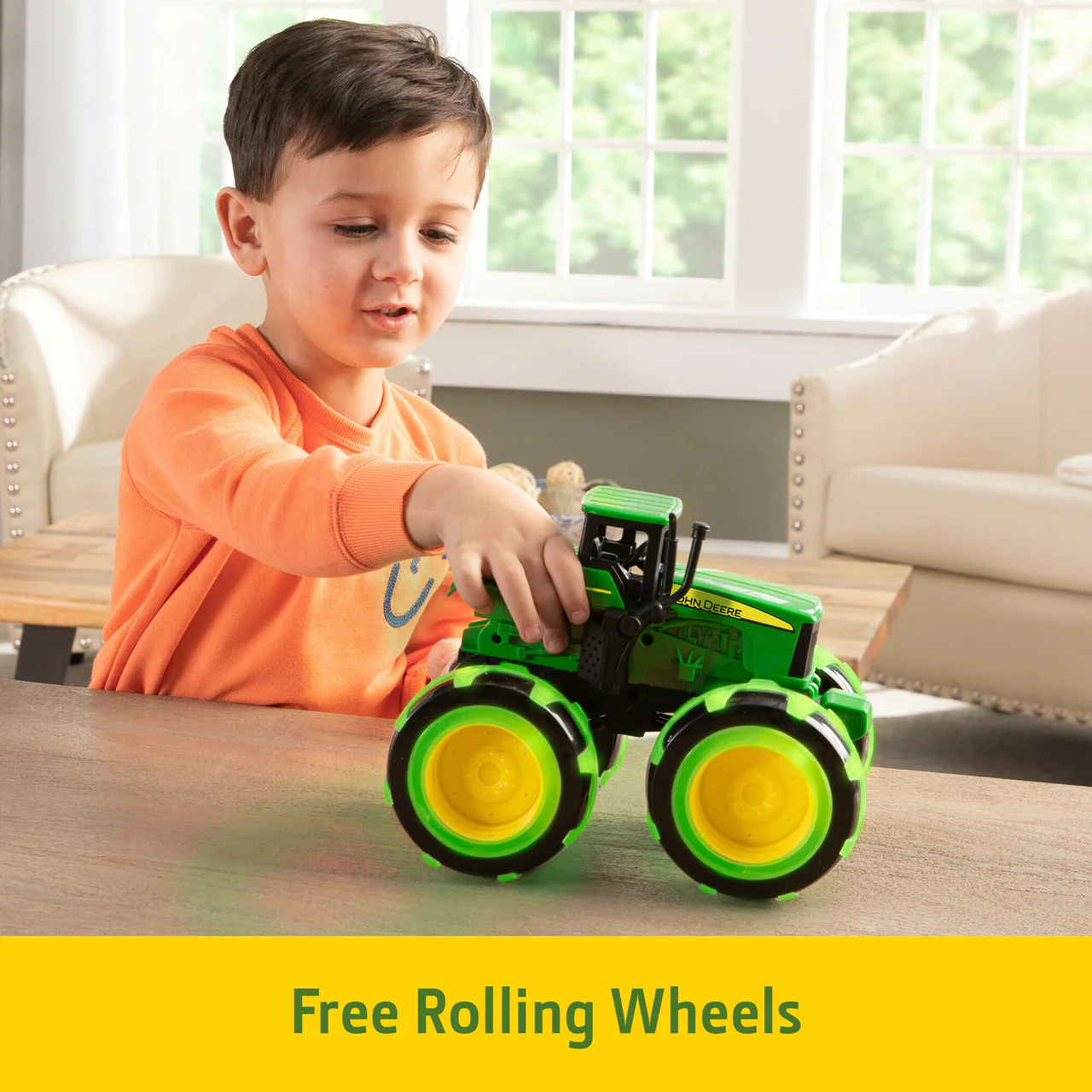 John Deere Monster Treads 8" Lightning Wheels Tractor - Image 7