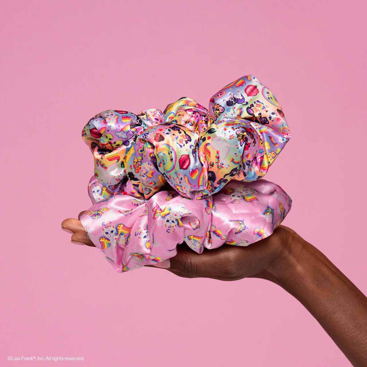 Lisa Frank X Kitsch Pillow Scrunchies® in Satin - the Fantastic World of Lisa Frank