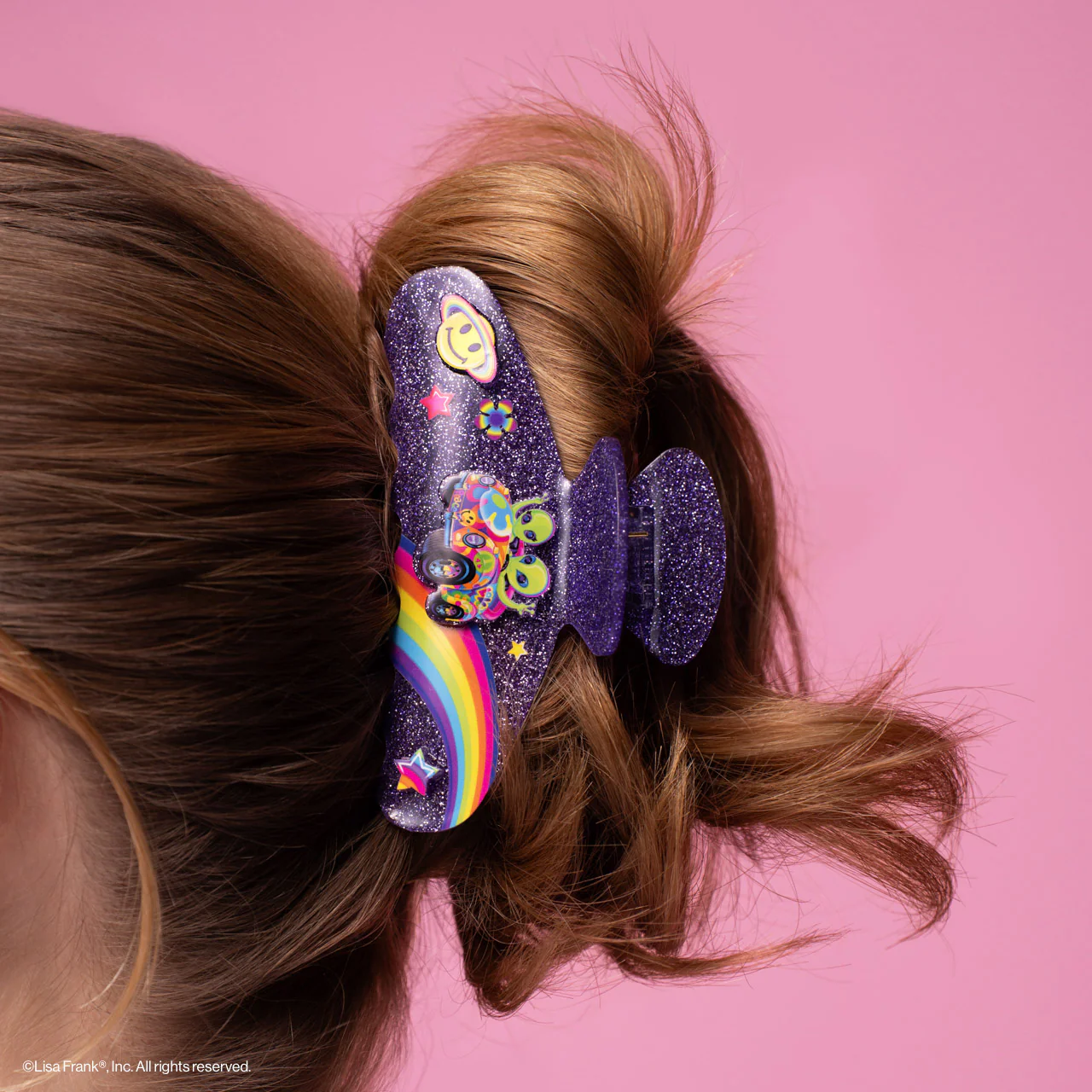 Lisa Frank X Kitsch Glitter Claw Clip - Zoomer™ & Zorbit™ - Image 4