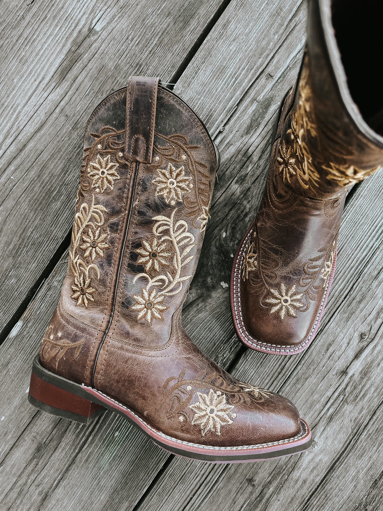 Women's Laredo by Dan Post Secret Garden Floral Embroidered Western Boot - Image 11
