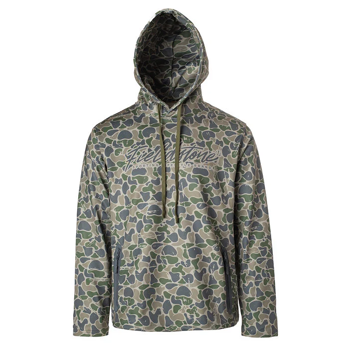 Men's Fieldstone Backwoods Script Camo Hoodie - Image 5