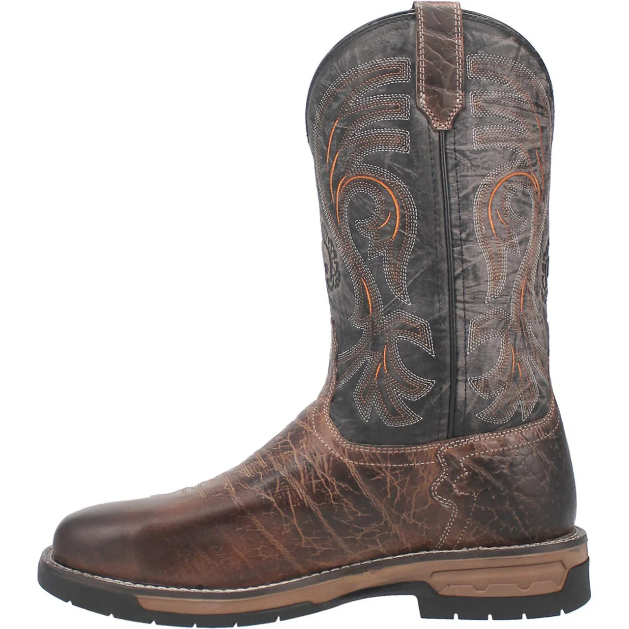 Men's Laredo Hawke Brown/Black Steel Toe Work Boot - Image 8