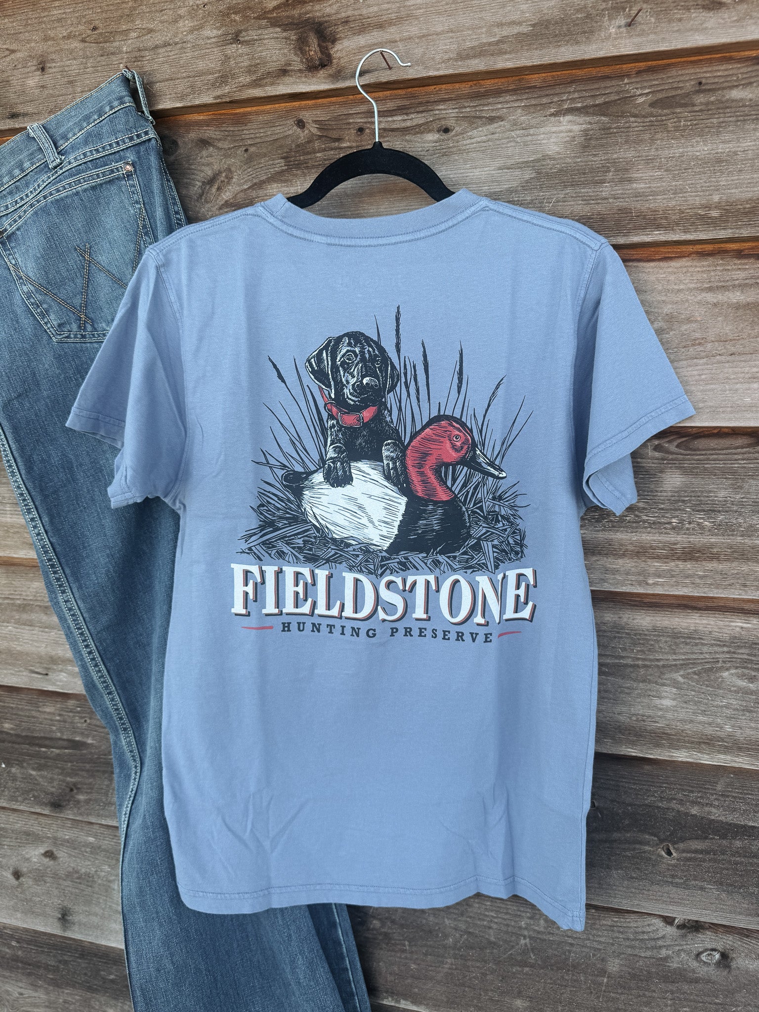 Fieldstone Decoy Pup T-Shirt in Saltwater - Image 4