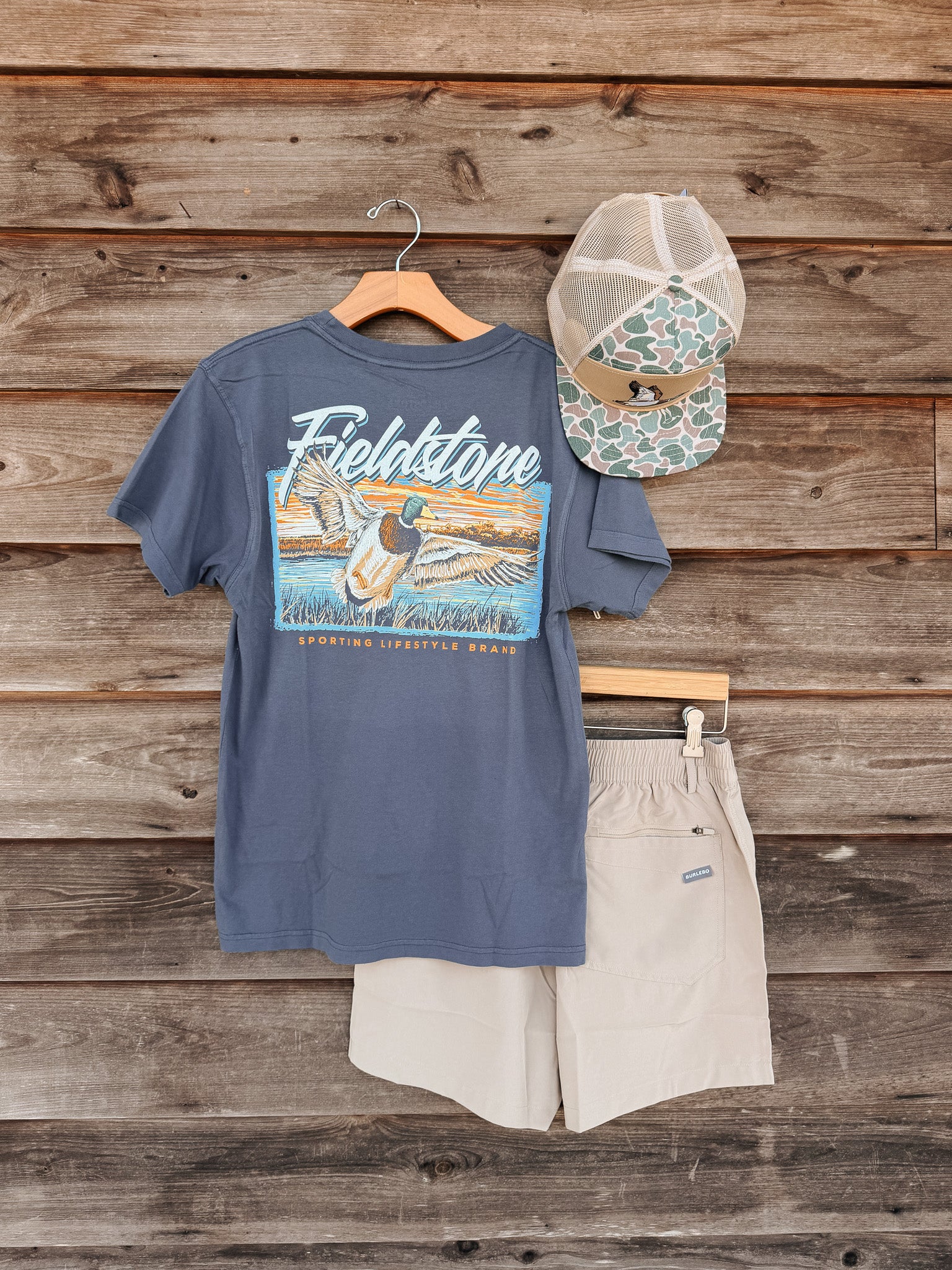 Fieldstone Morning Flight T-Shirt in Denim