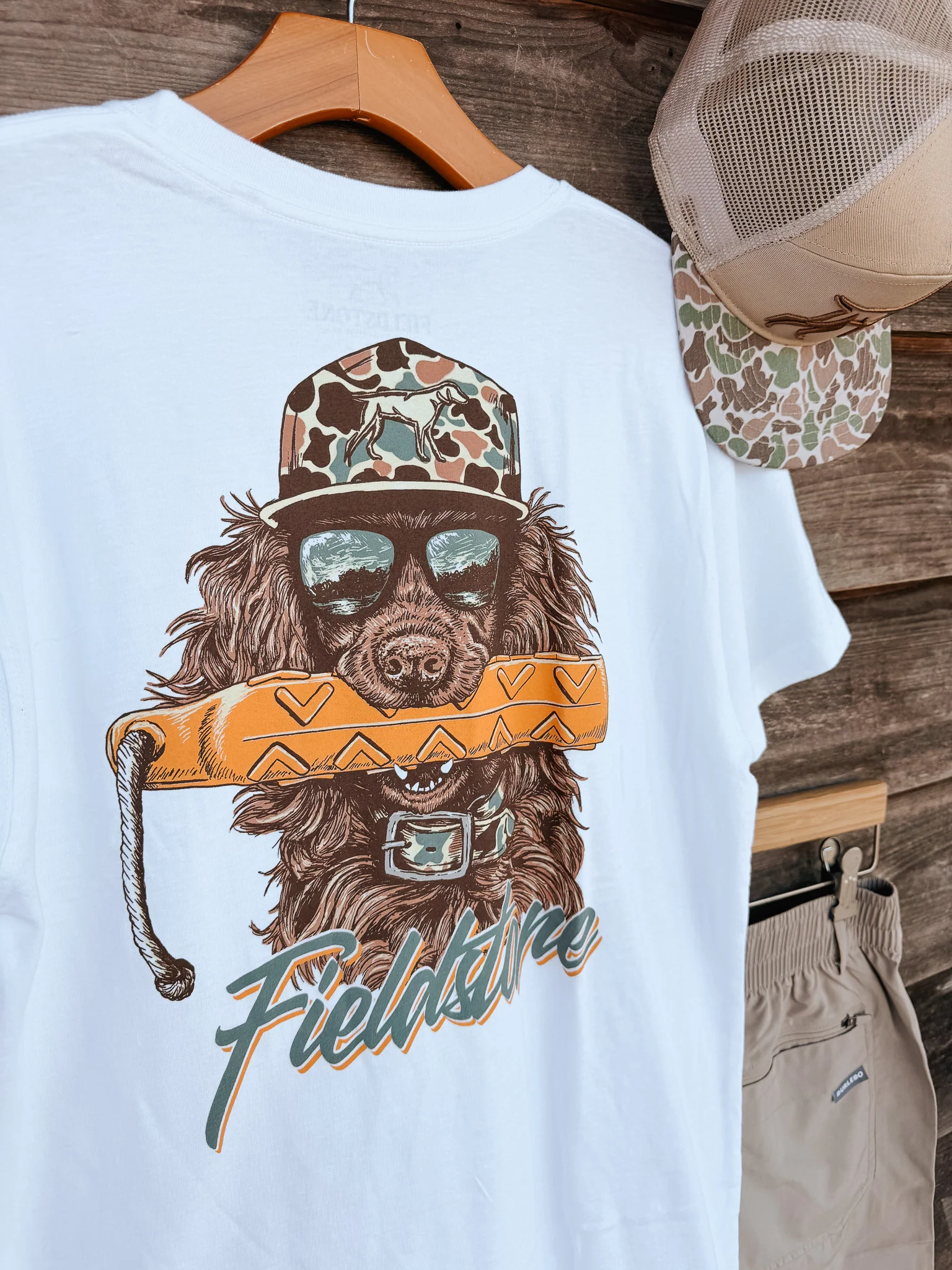 Fieldstone Bumper Boykin T-Shirt in White - Image 4