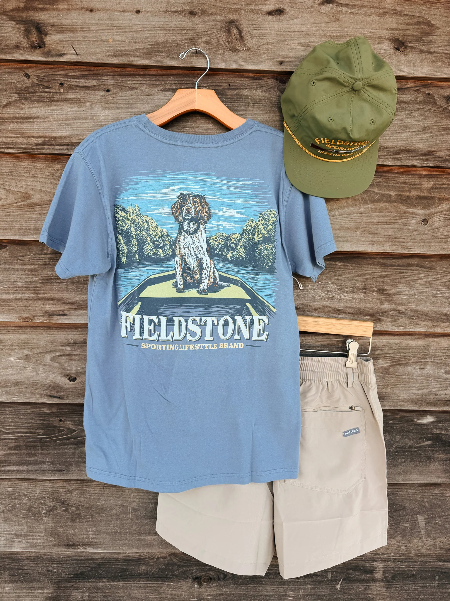 Fieldstone River Spaniel T-Shirt in Saltwater