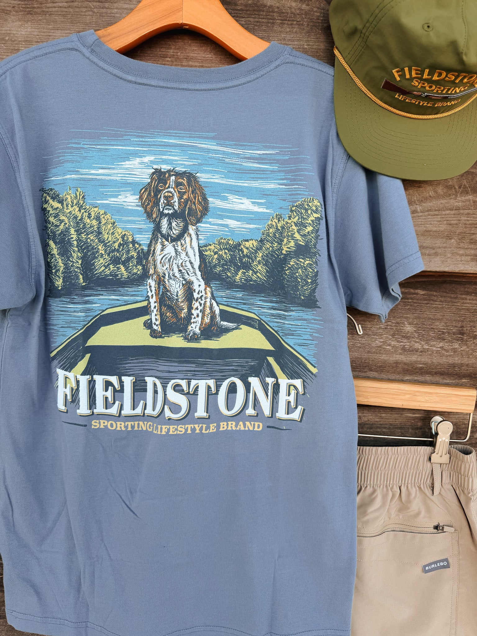 Fieldstone River Spaniel T-Shirt in Saltwater - Image 2
