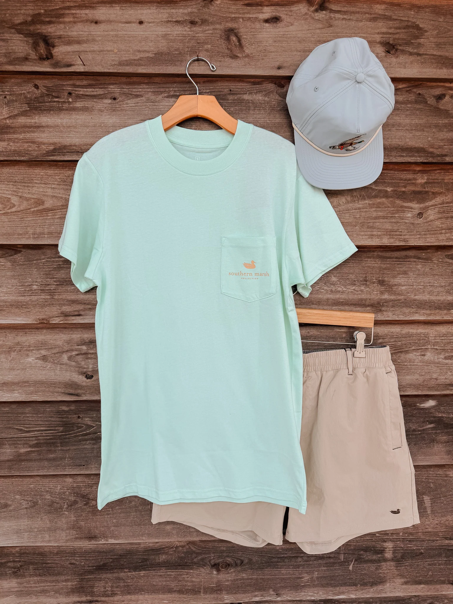 Southern Marsh Trademark T-Shirt in Honeydew - Image 3