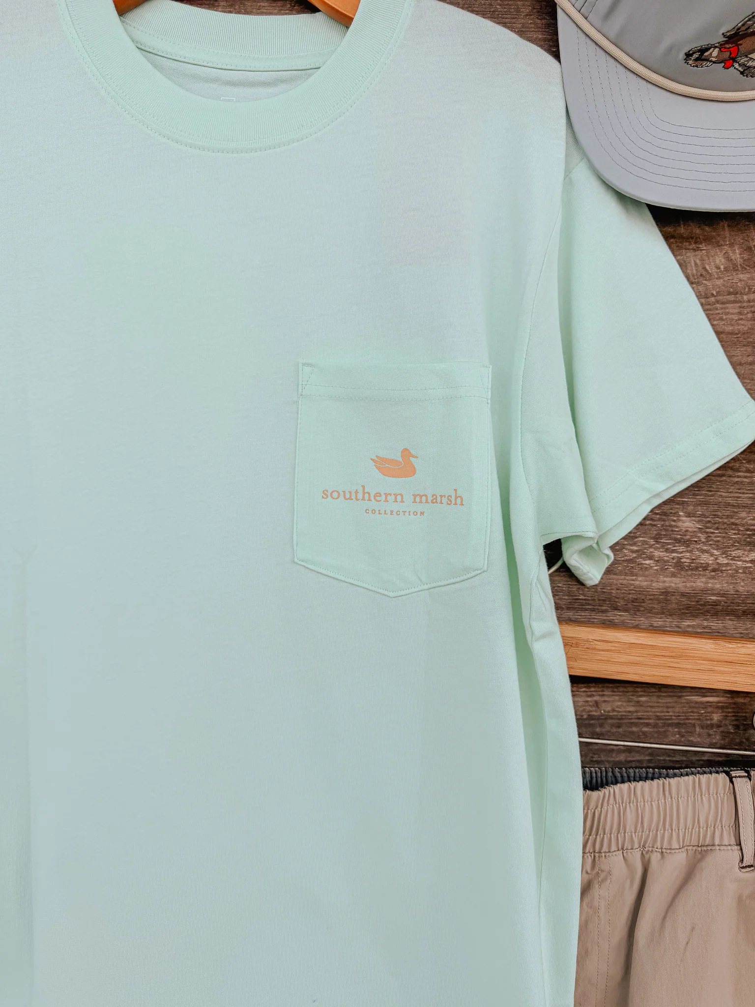 Southern Marsh Trademark T-Shirt in Honeydew - Image 4