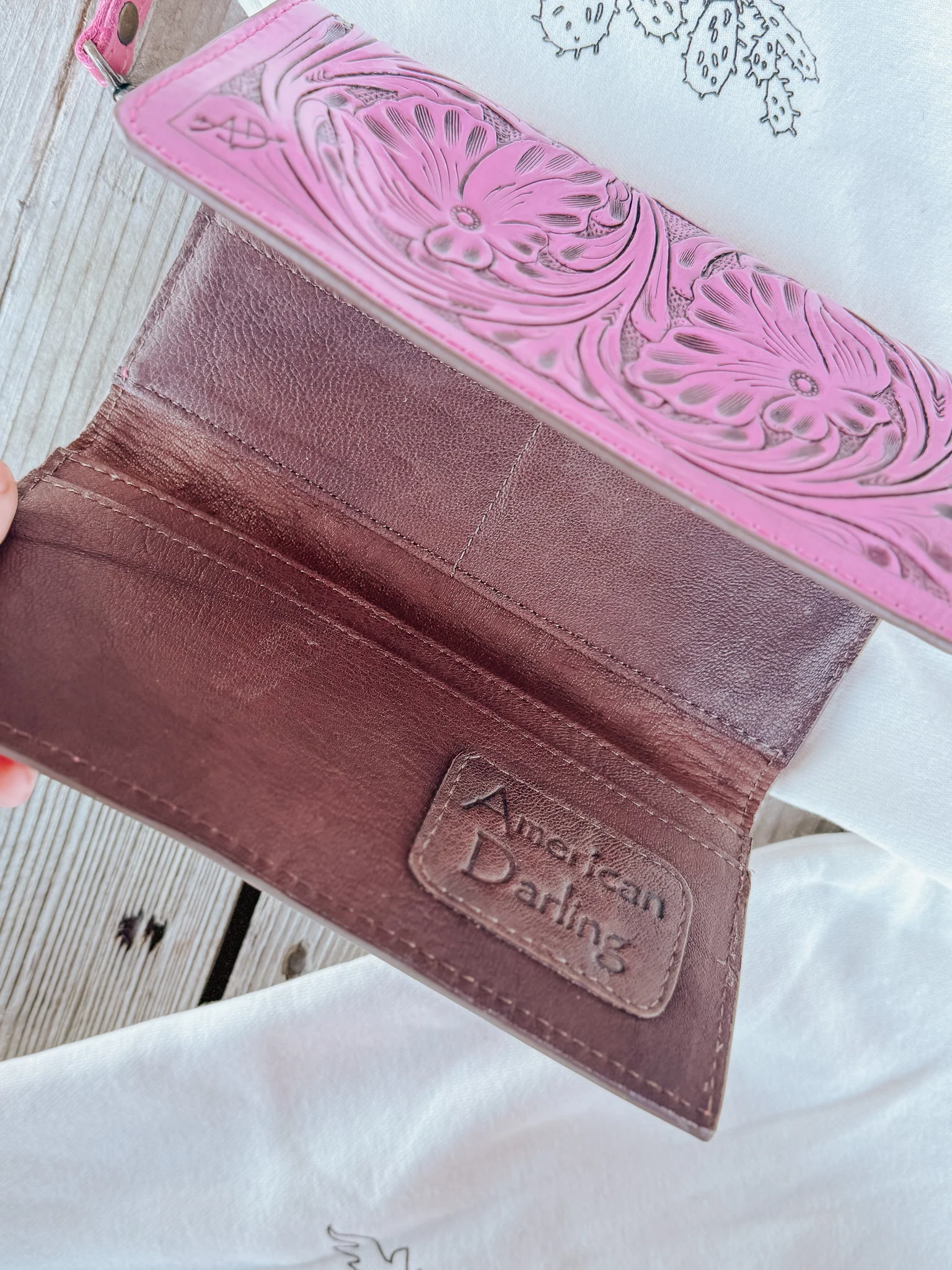 American Darling Pink Tulled Wallet - Image 6