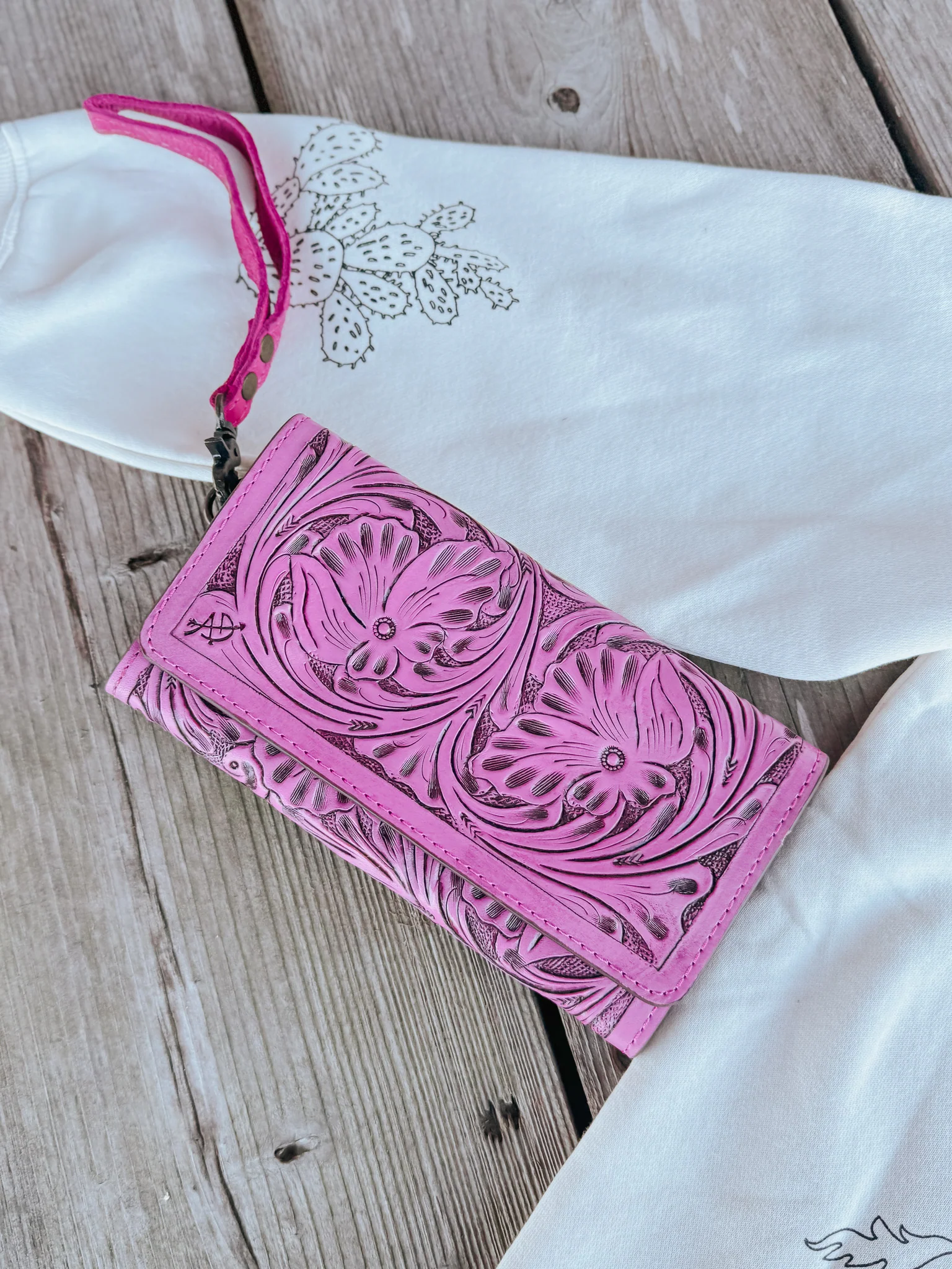American Darling Pink Tulled Wallet - Image 7