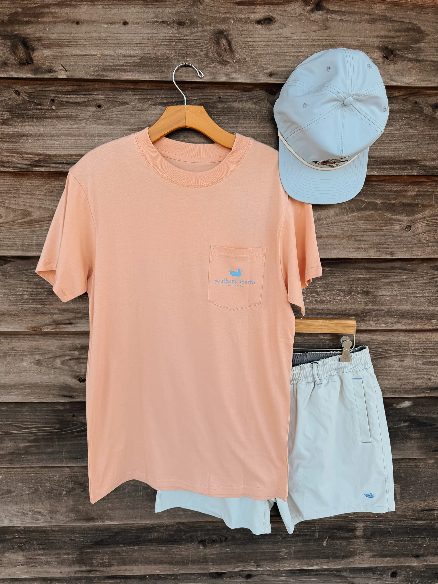 Southern Marsh Dinner Circle T-Shirt in Terracotta - Image 3