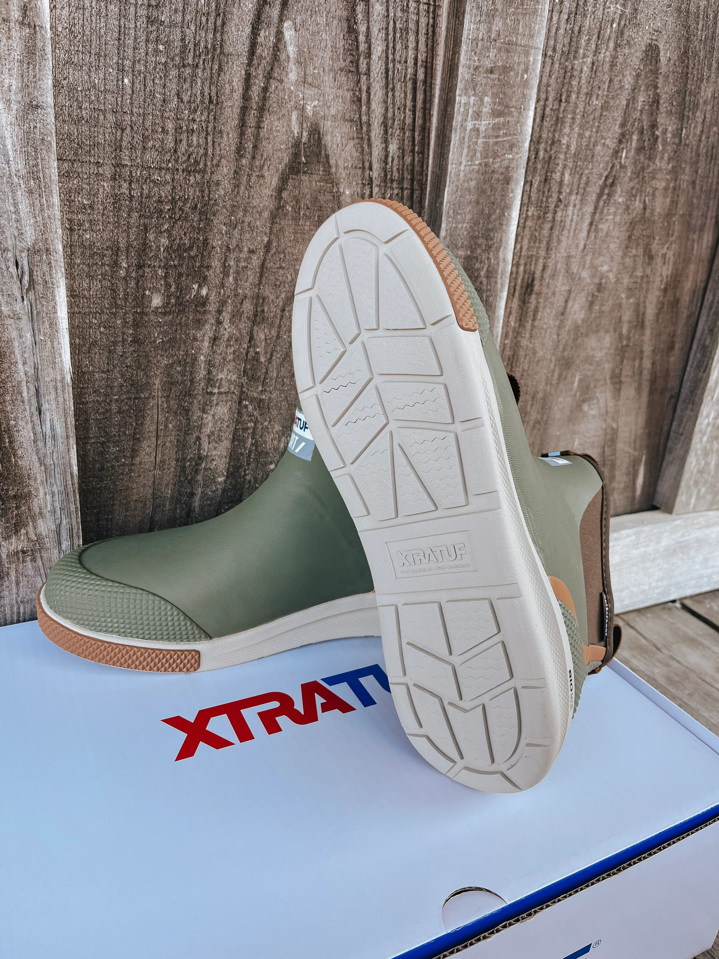 Men's Xtratuf 6in Ankle Deck Boot Sport - Olive - Image 4