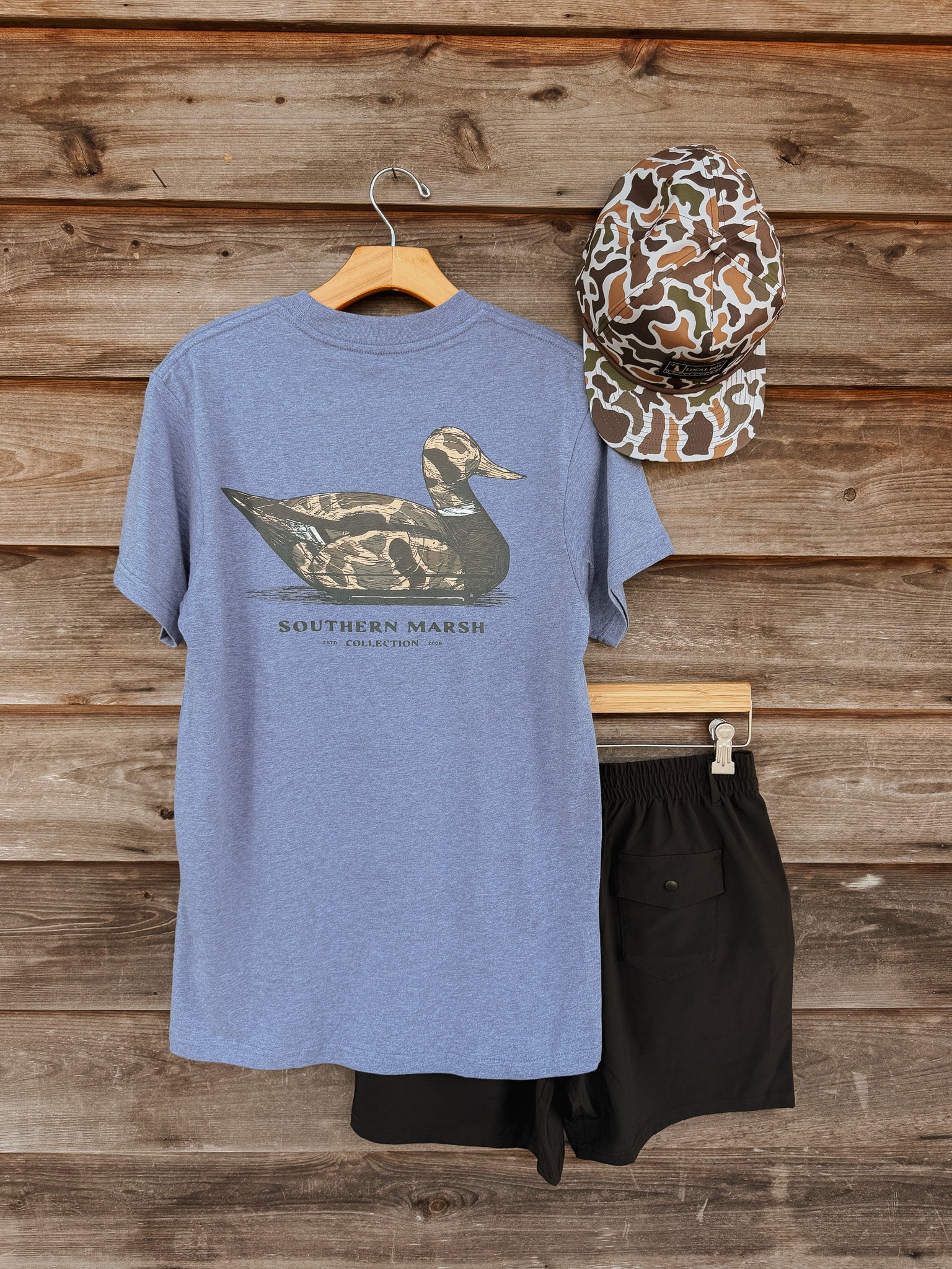 Southern Marsh Vintage Duck Decoy T-Shirt in Washed Slate
