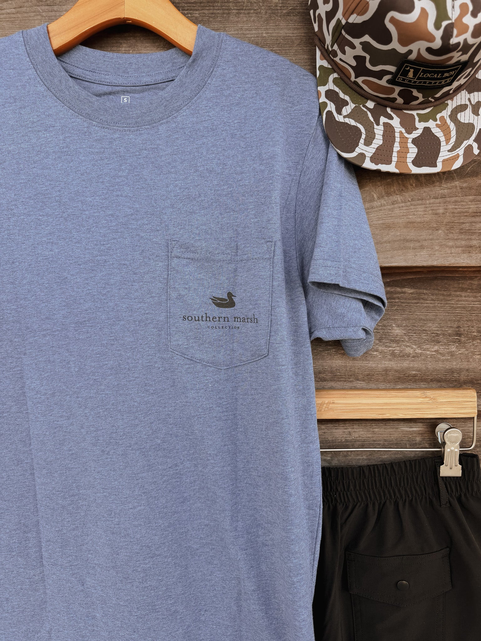 Southern Marsh Vintage Duck Decoy T-Shirt in Washed Slate - Image 3