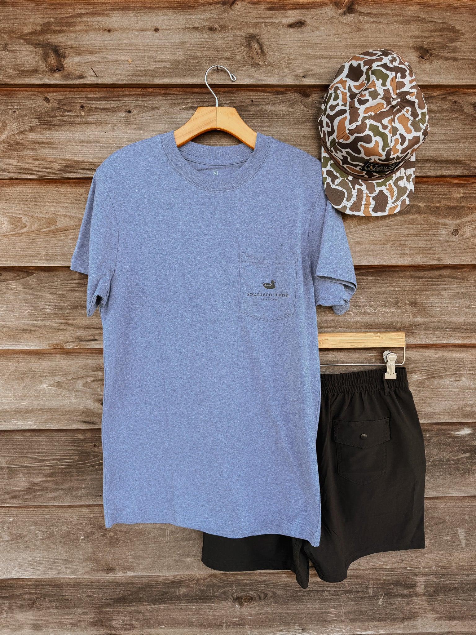Southern Marsh Vintage Duck Decoy T-Shirt in Washed Slate - Image 4