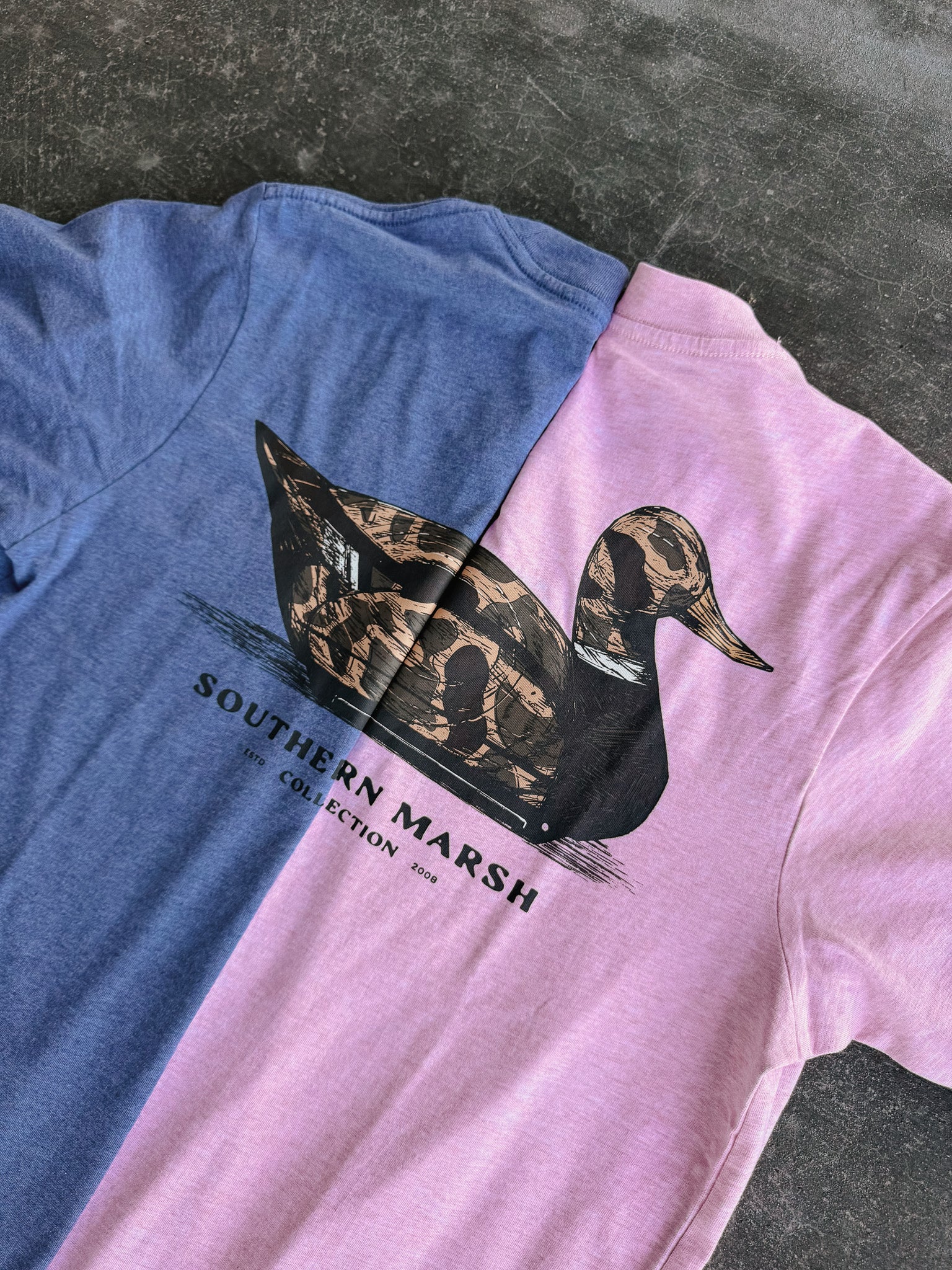 Southern Marsh Vintage Duck Decoy T-Shirt in Washed Camelia - Image 7