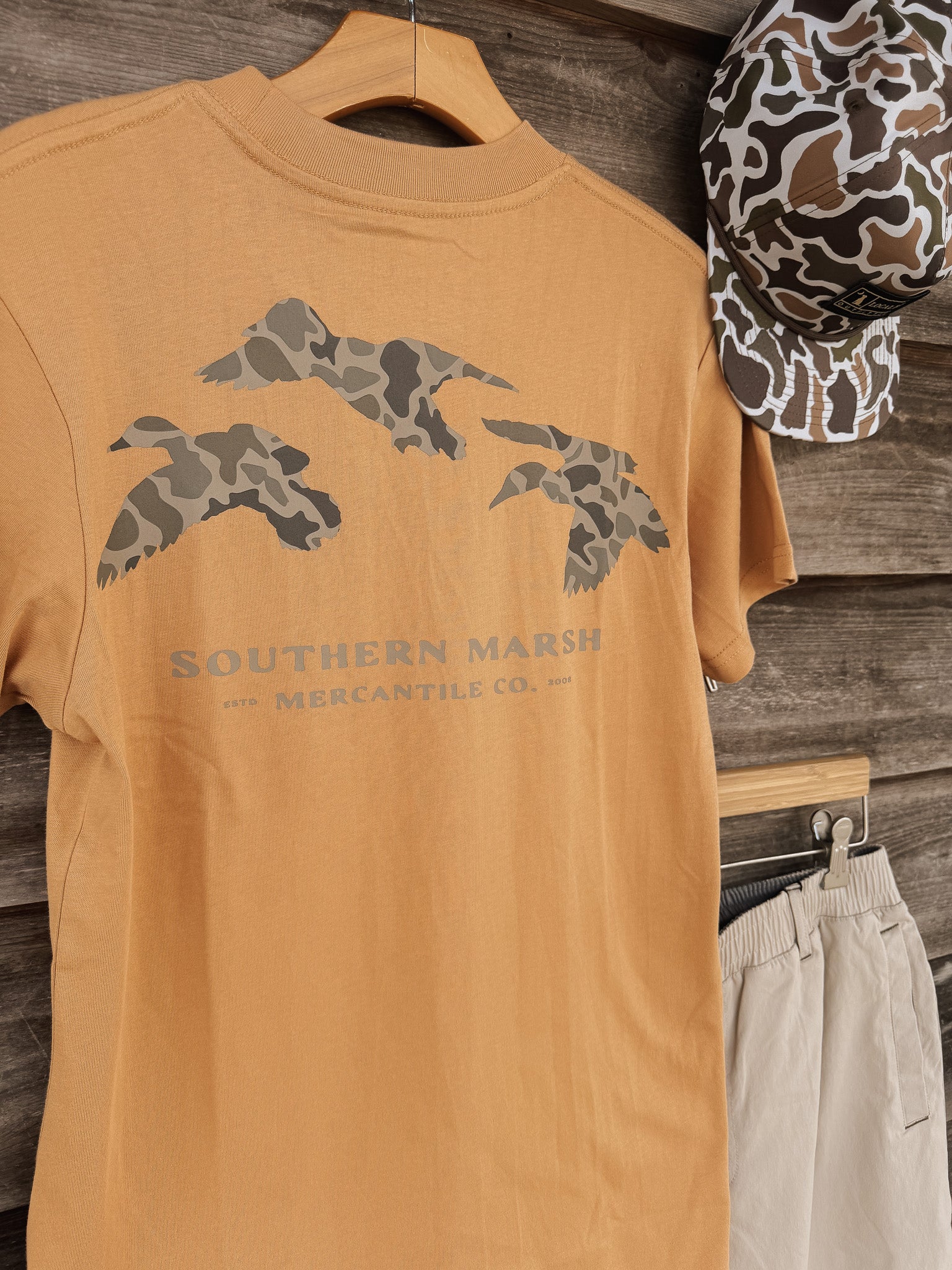 Southern Marsh Originals Camo Flying Ducks T-Shirt - Image 4
