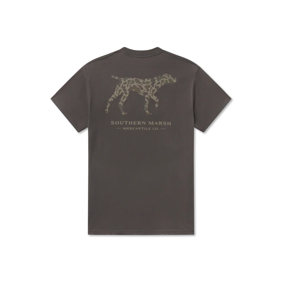 Southern Marsh Camo Pointer T-Shirt in Dark Grey - Image 6