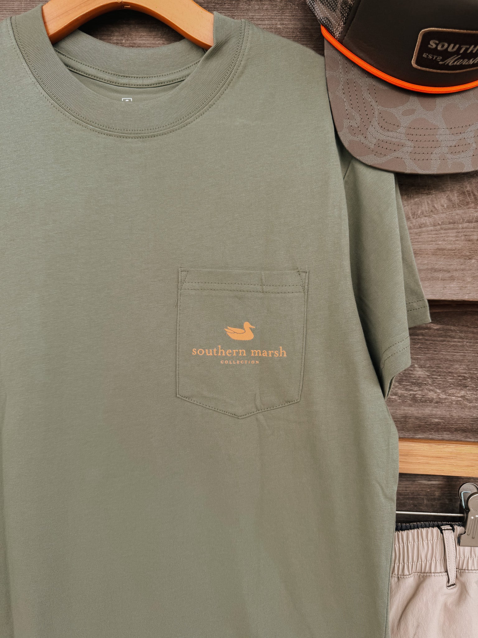 Southern Marsh Patient Pup T-Shirt in Bay Green - Image 4