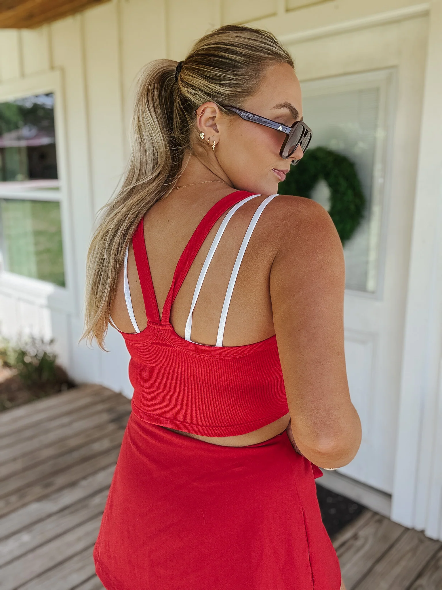 Off Limits Tank in Ruby Red - Image 3