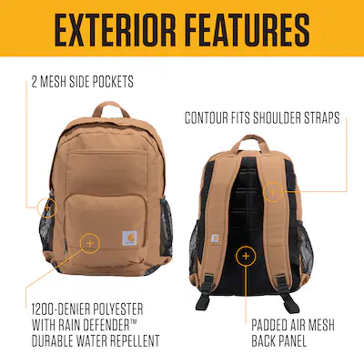 Carhartt 23L Single-Compartment Backpack in Brown - Image 5