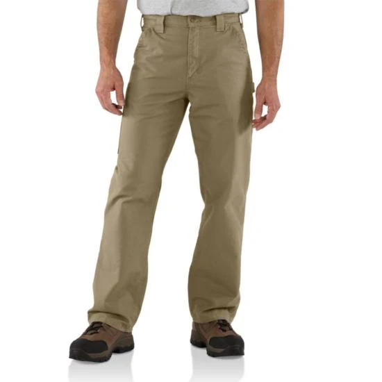 MEN'S CARHARTT LOOSE FIT CANVAS UTILITY WORK PANT IN DARK KHAKI