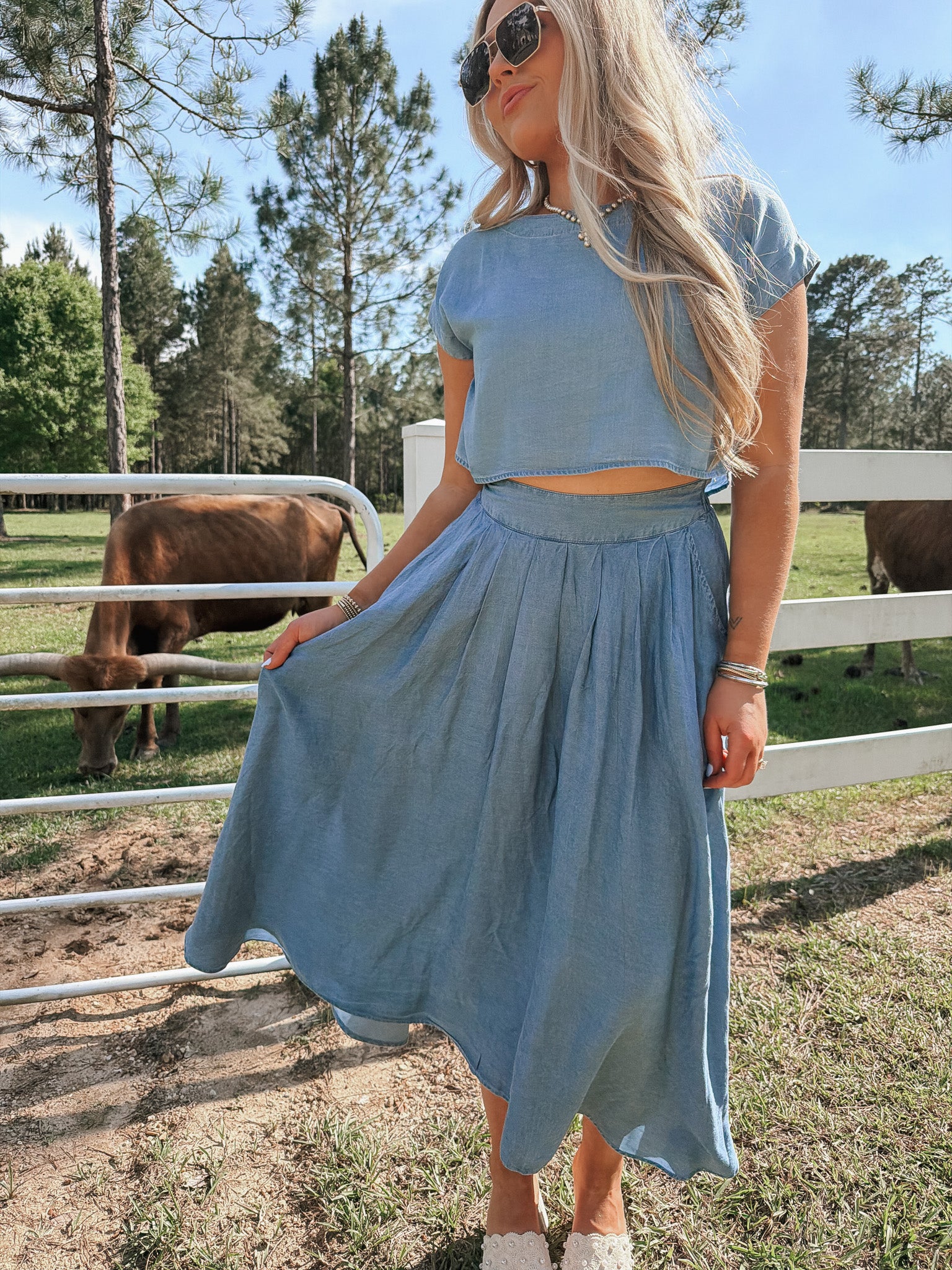 No Notes Needed Denim Set - Image 2