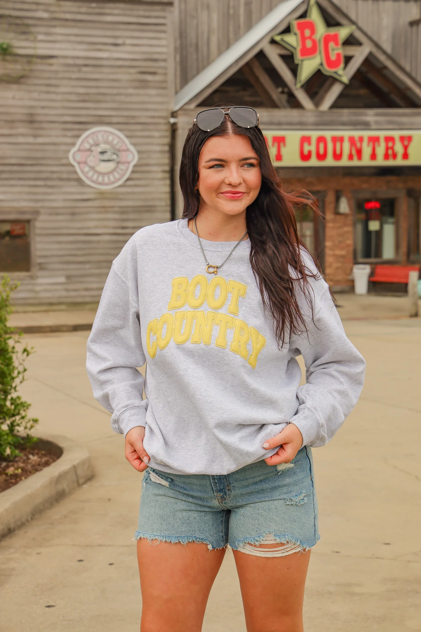 Boot Country Yellow Puff Sweatshirt - Image 5