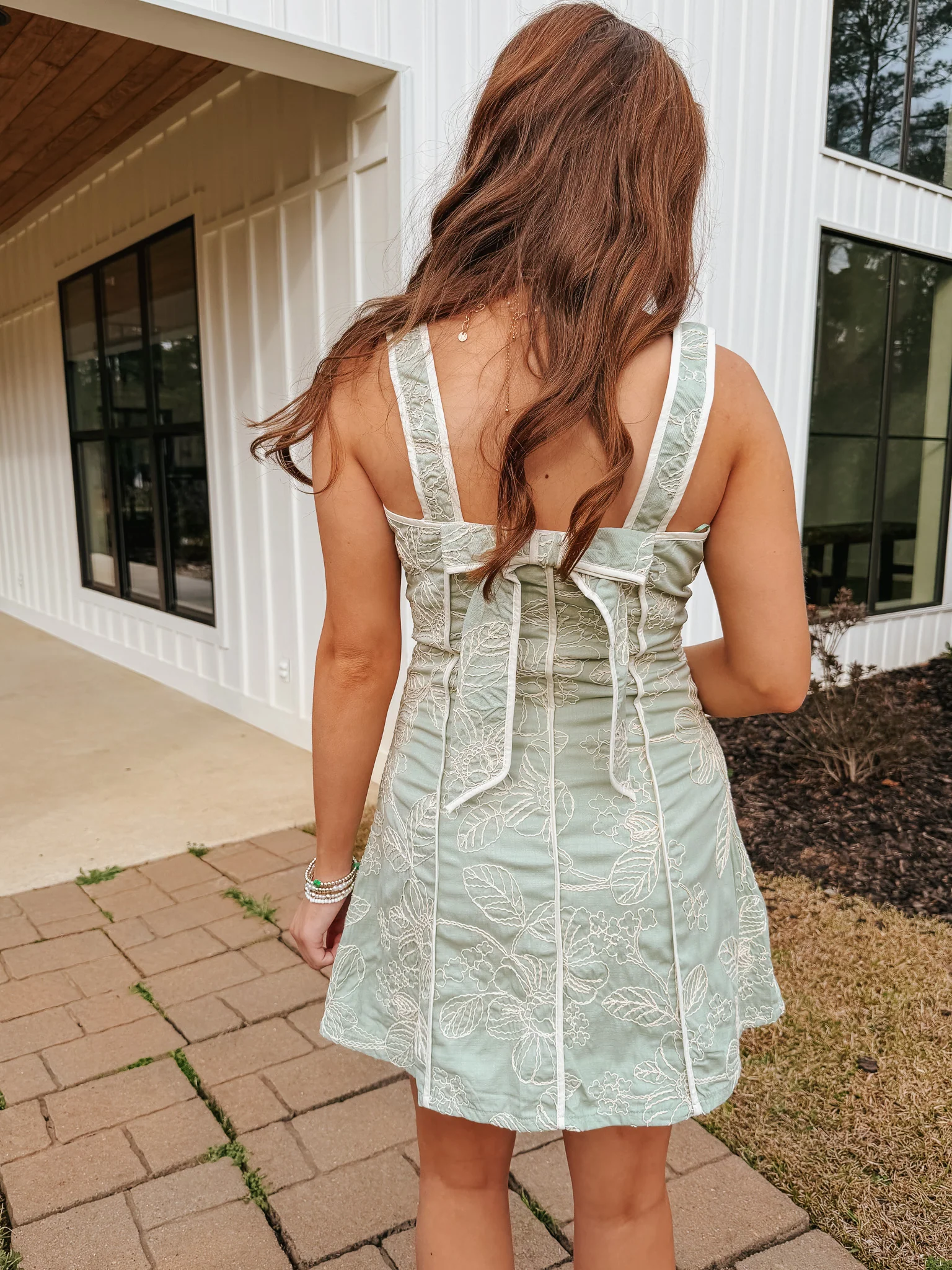 Joyful Blooms Embordered Dress - Image 4