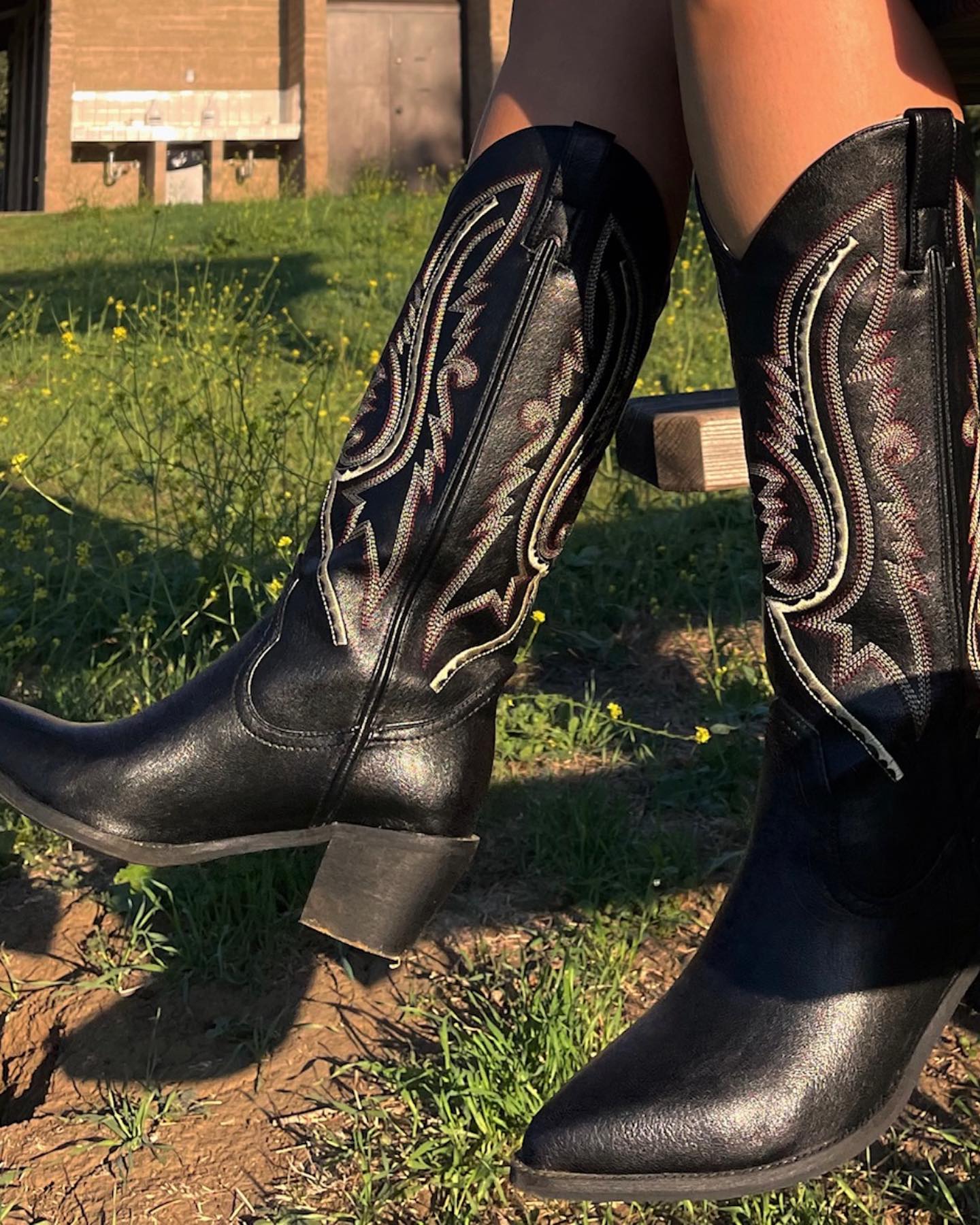 The Rebellious Black Cowboy Boots - Image 5