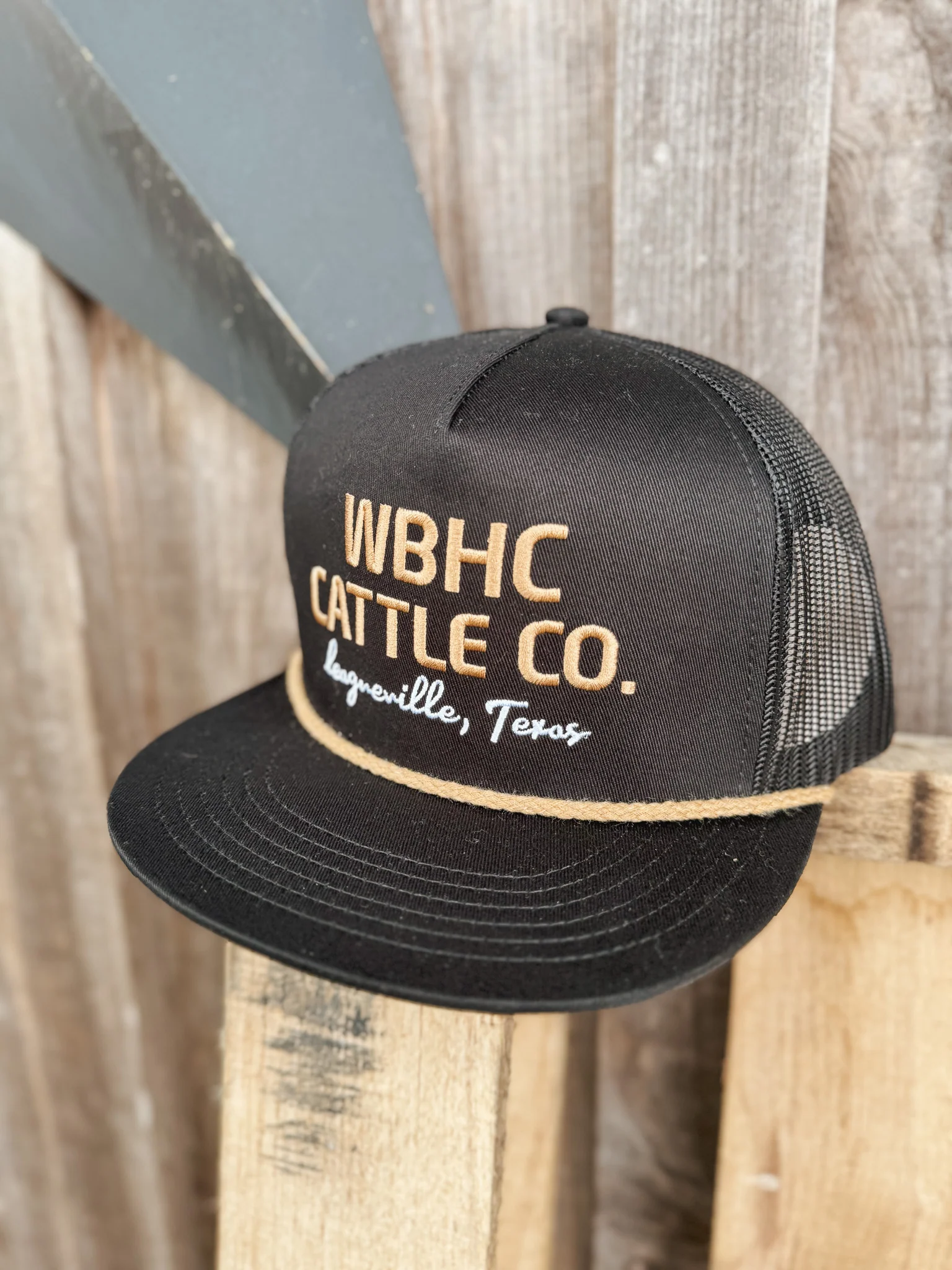 Whiskey Bent Hat Co. Cattle Cap In Black & Gold - Image 7