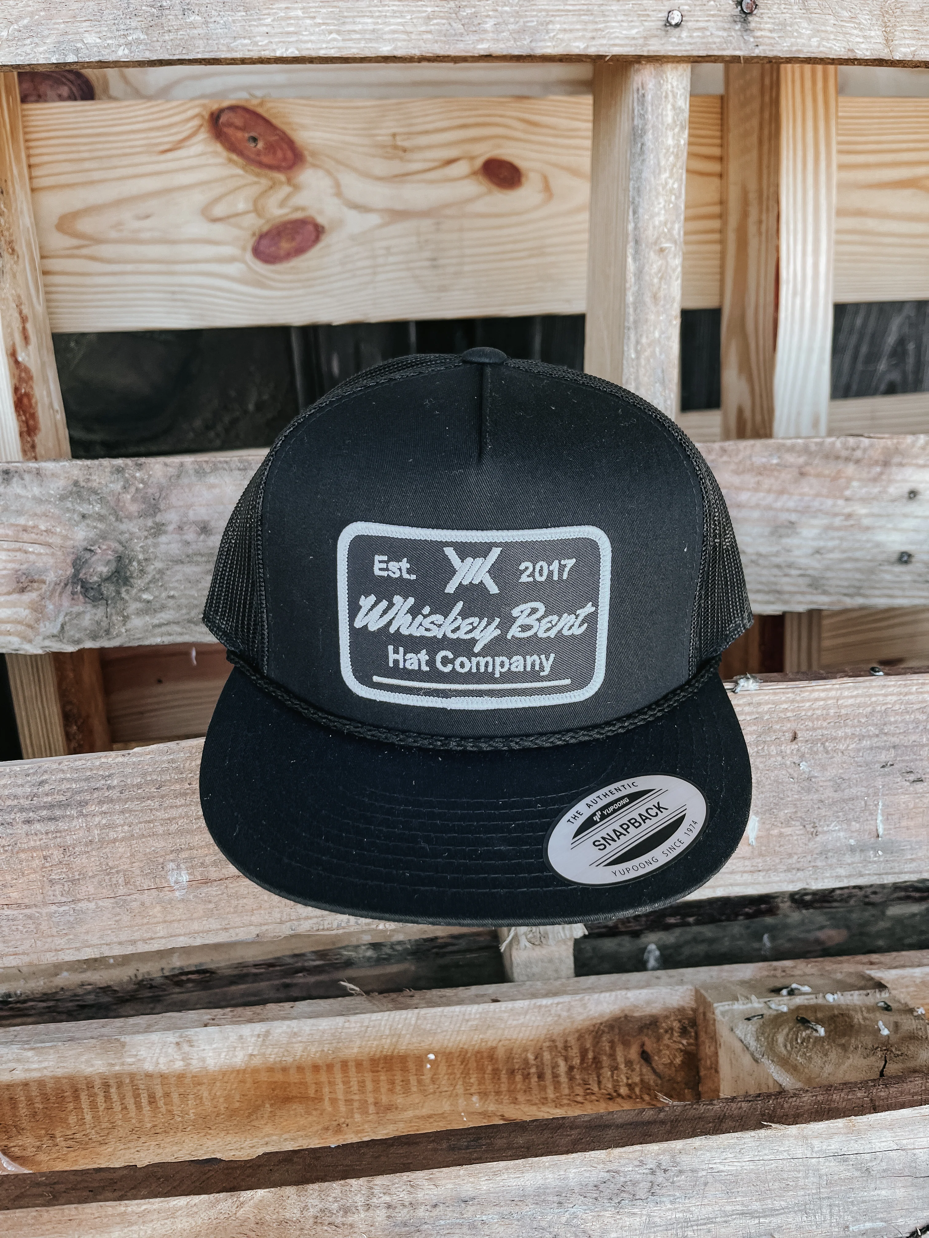 Whiskey Bent Hat Co. Black Top Cap - Image 2